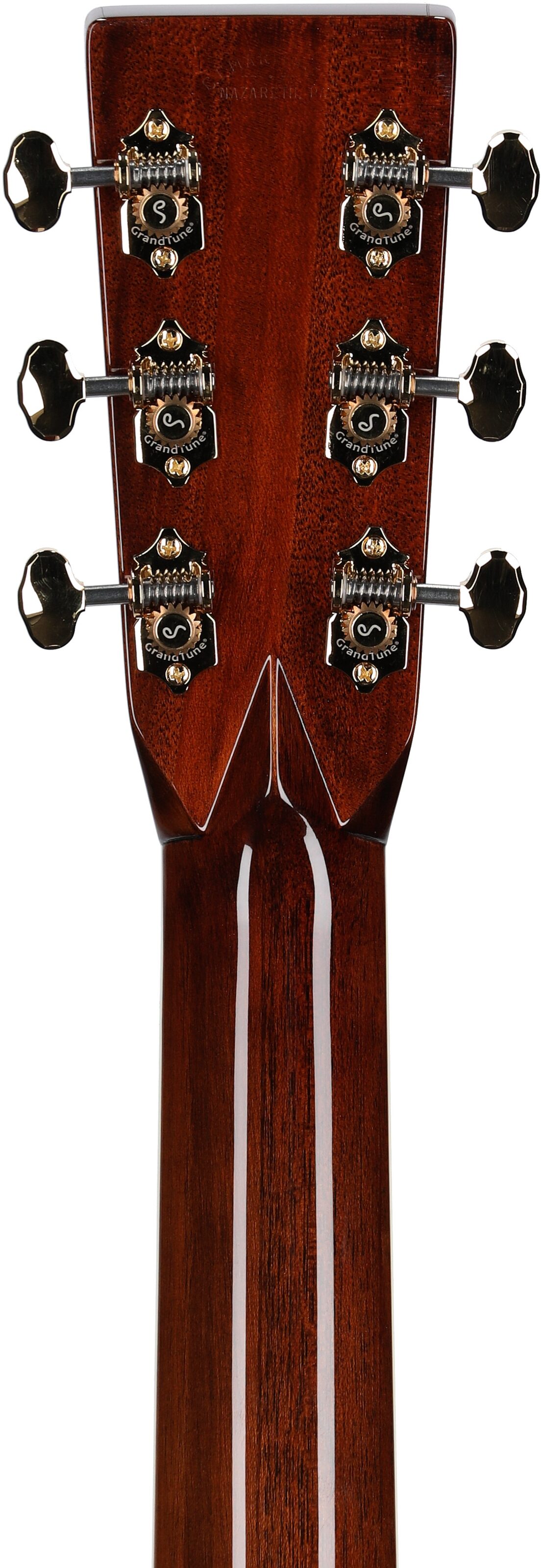 Martin D-45 Bentley Snowflake Custom Edition Acoustic Guitar (with Case), Headstock Straight Back