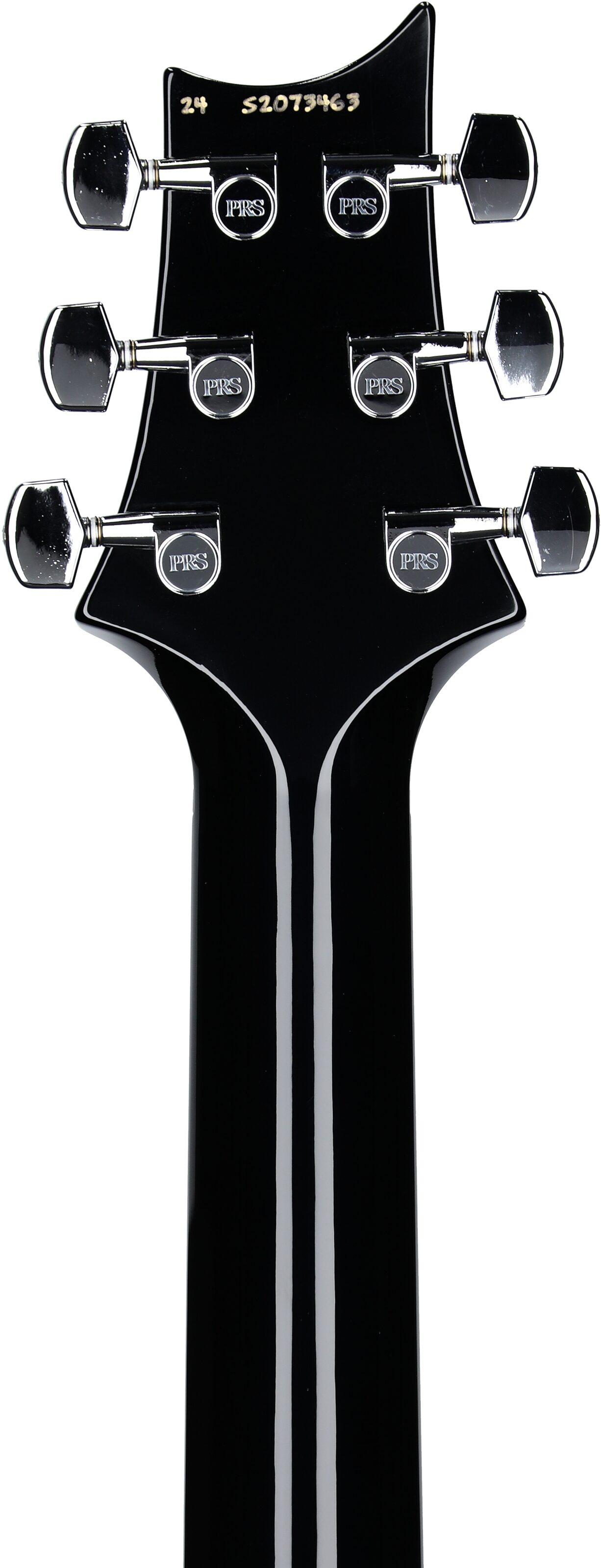 PRS Paul Reed Smith S2 Standard 24 Gloss Pattern Thin Electric Guitar (with Gig Bag), Scarlet Sunburst, Headstock Straight Back