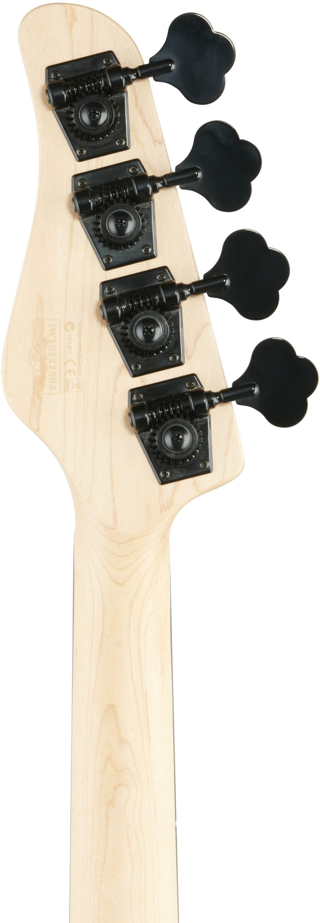 Schecter P-4 Bass Guitar, 4-String, Ivory, Headstock Straight Back