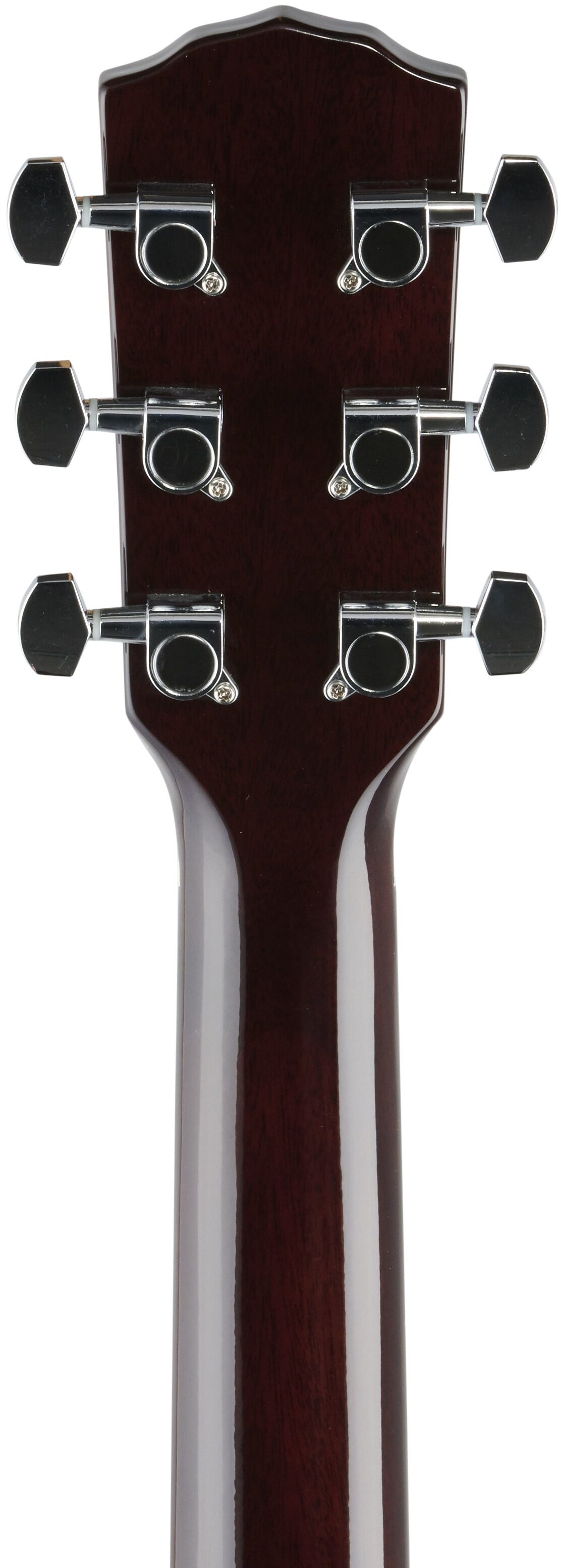 Fender CD-140SCE Dreadnought Acoustic-Electric Guitar, with Walnut Fingerboard (and Case), Sunburst, Headstock Straight Back