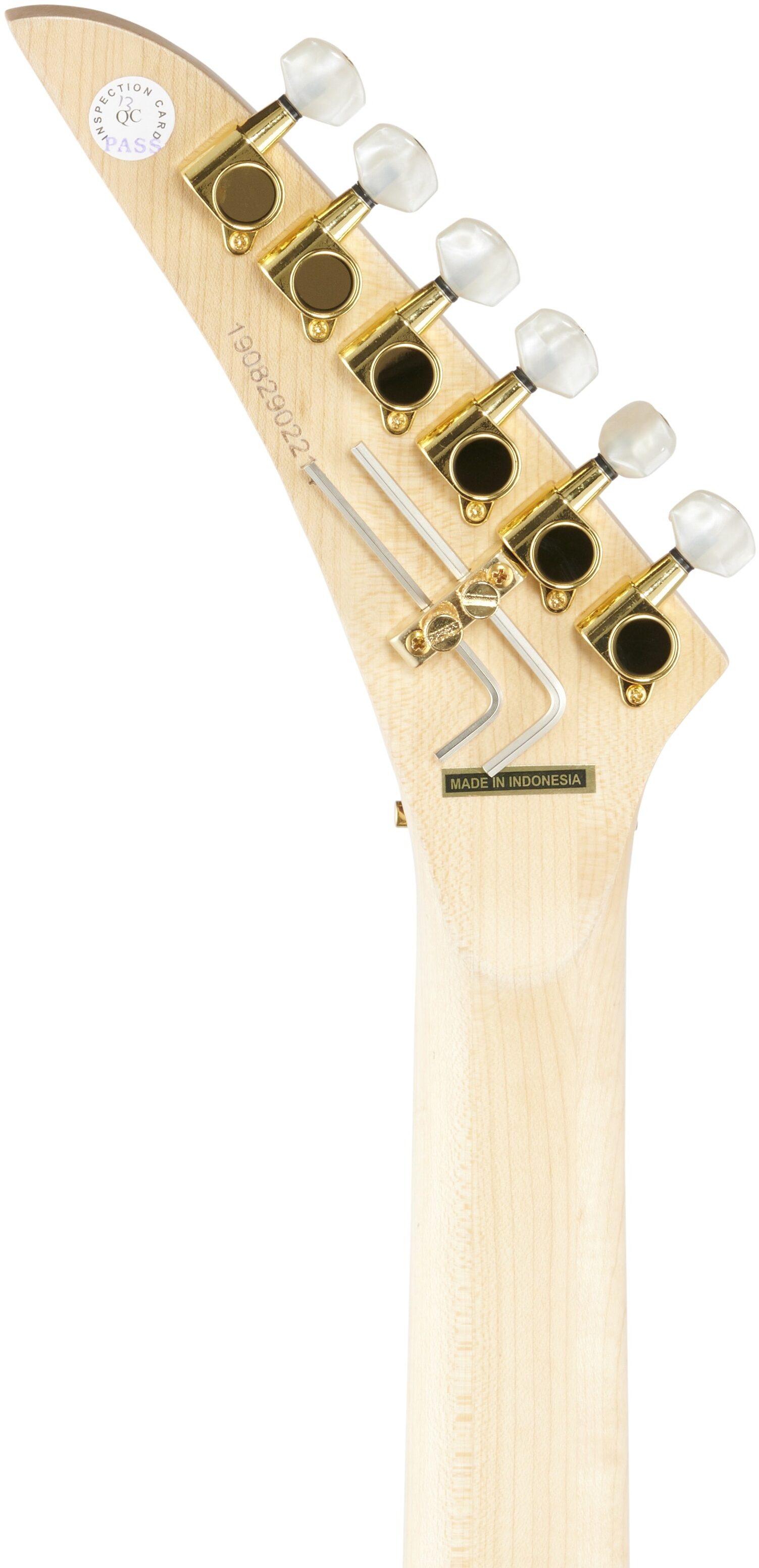 Kramer Jersey Star Electric Guitar, with Gold Floyd Rose, Candy Apple Red, Headstock Straight Back
