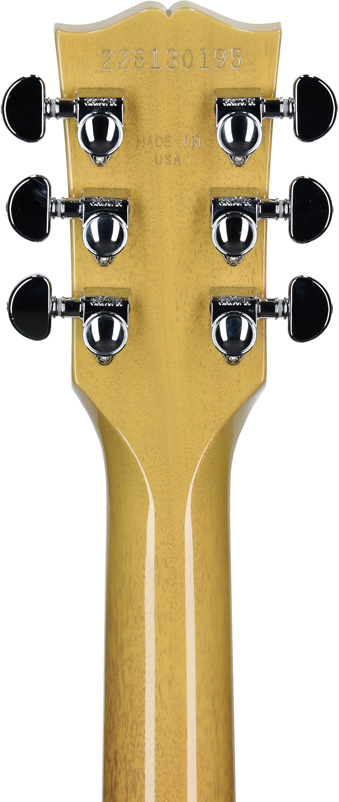 Gibson SG Standard Custom Color Electric Guitar (with Soft Case), TV Yellow, Headstock Straight Back