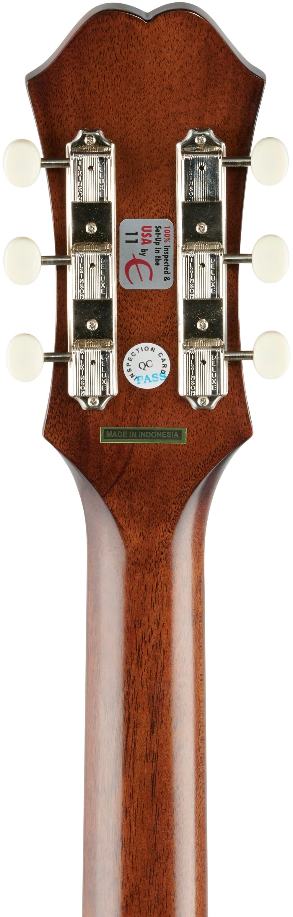Epiphone Masterbilt Texan Acoustic-Electric Guitar, Faded Cherry Aged Gloss, Open Box (Good), Headstock Straight Back