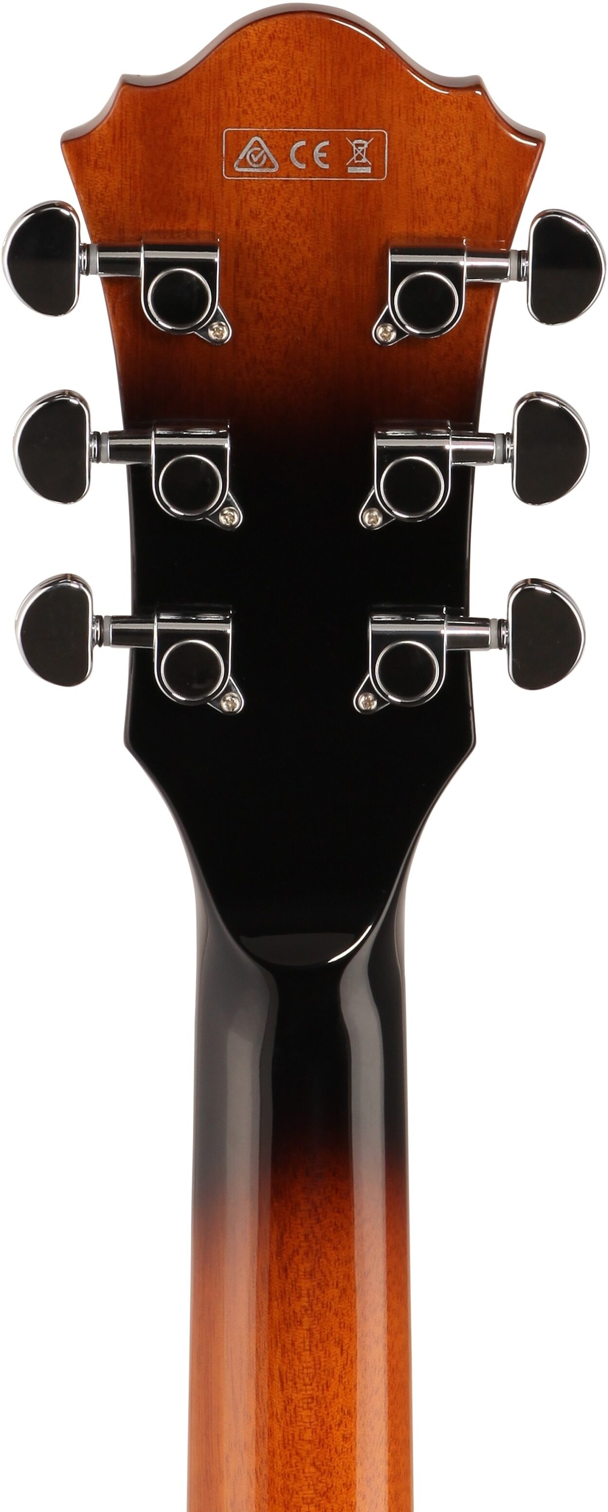 Ibanez AF75 Artcore Hollowbody Electric Guitar, Vintage Sunburst, Headstock Straight Back