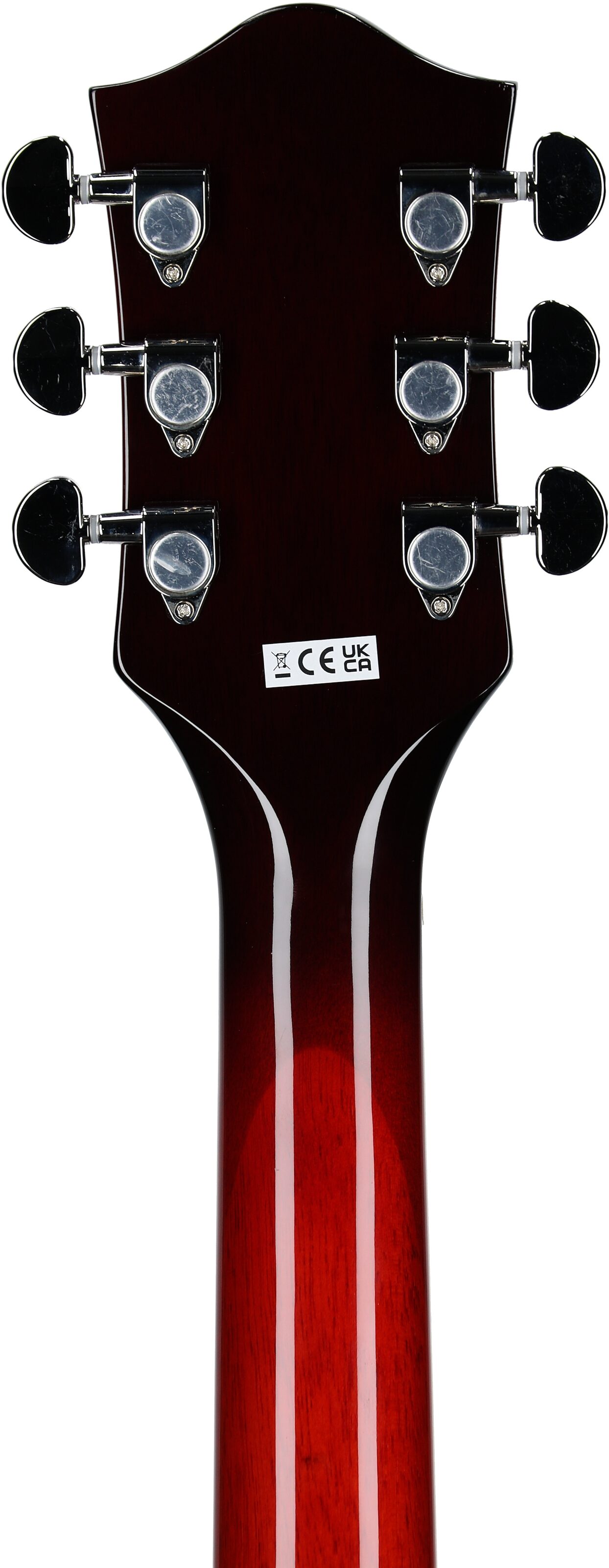 Gretsch G2655 Streamliner CB Junior Electric Guitar, Claret Burst, Headstock Straight Back