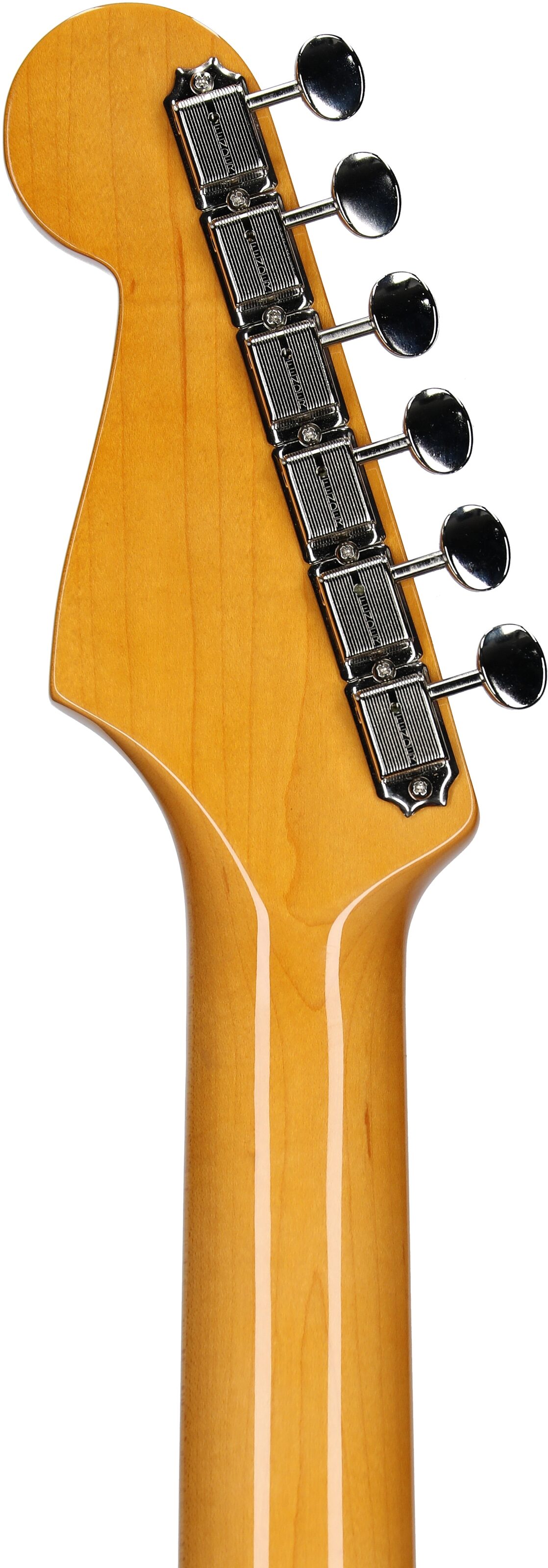 Fender American Vintage II 1965 Stratocaster Electric Guitar, Rosewood (with Case), Candy Apple Red, Headstock Straight Back