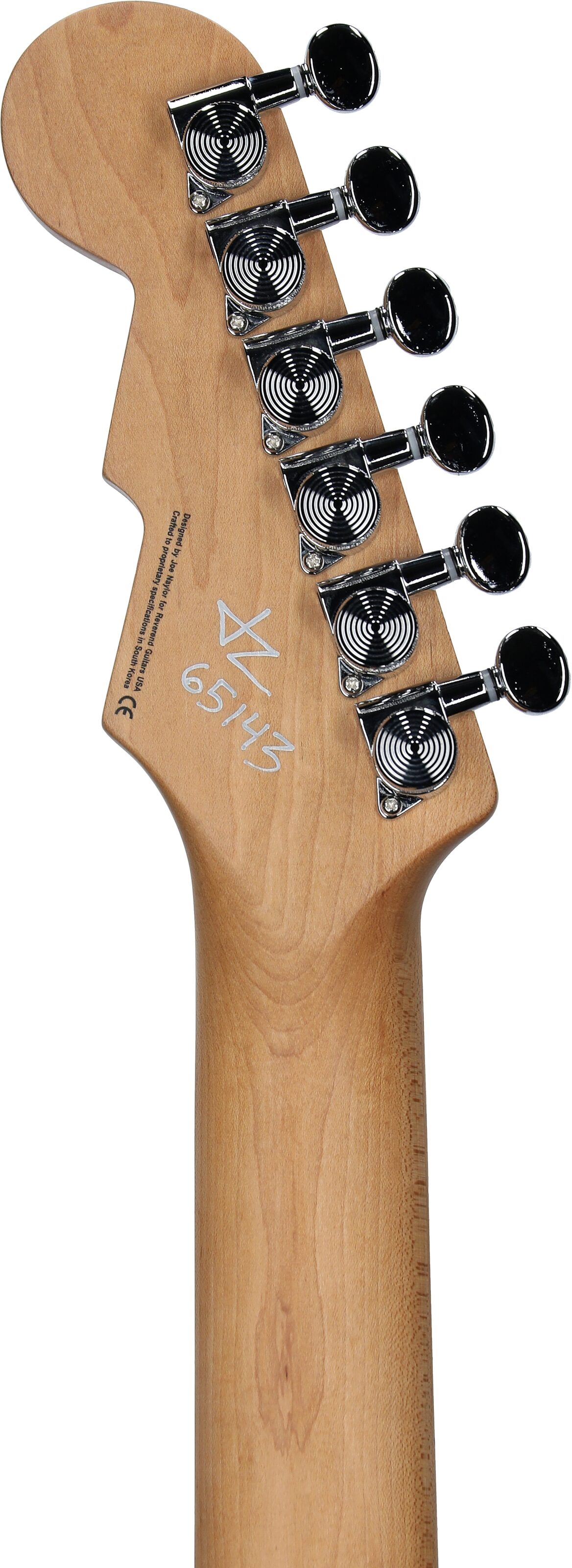 Reverend Jetstream HB Electric Guitar, High Tide Blue, Roasted Maple Fretboard, Headstock Straight Back