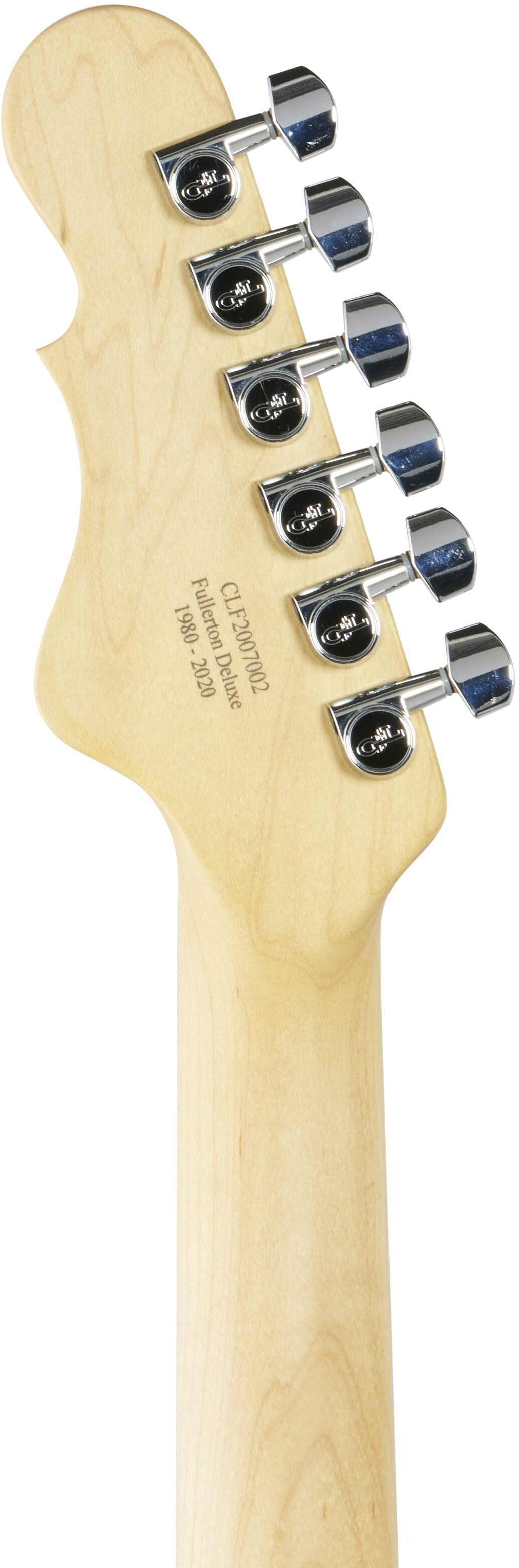 G&L Fullerton Deluxe Doheny Electric Guitar (with Gig Bag), 3-Tone Sunburst, Headstock Straight Back