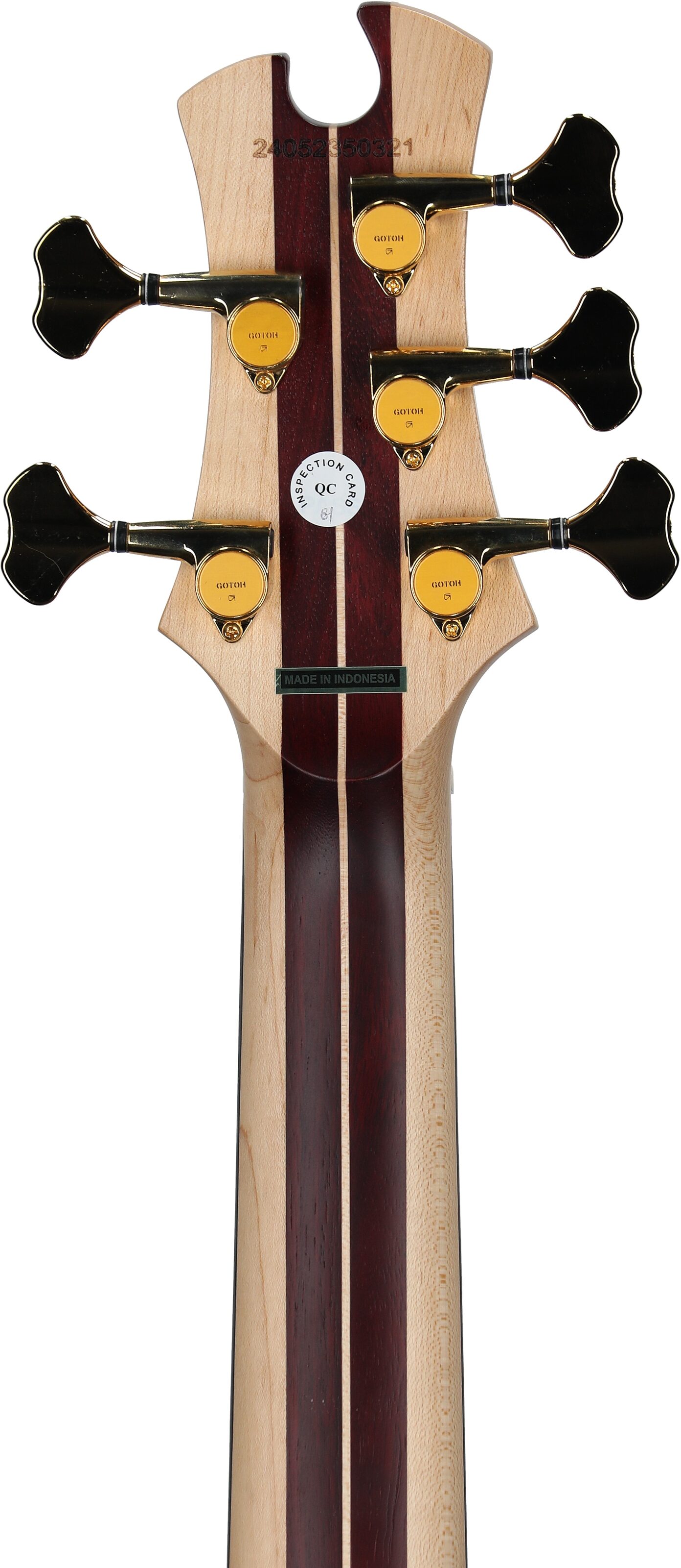 Tobias Classic V Electric Bass, 5-String (with Gig Bag), Satin Natural, Headstock Straight Back