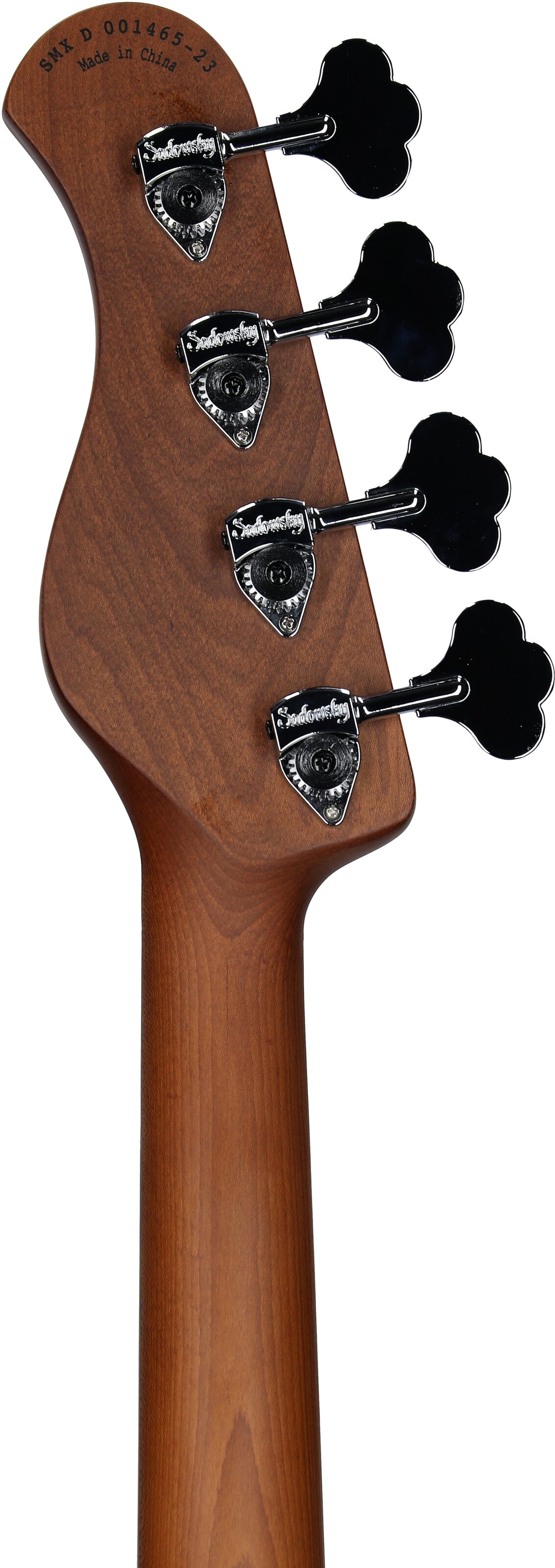 Sadowsky MetroExpress 21-Fret P/J Electric Bass, Morado Fingerboard (with Gig Bag), Black, Headstock Straight Back