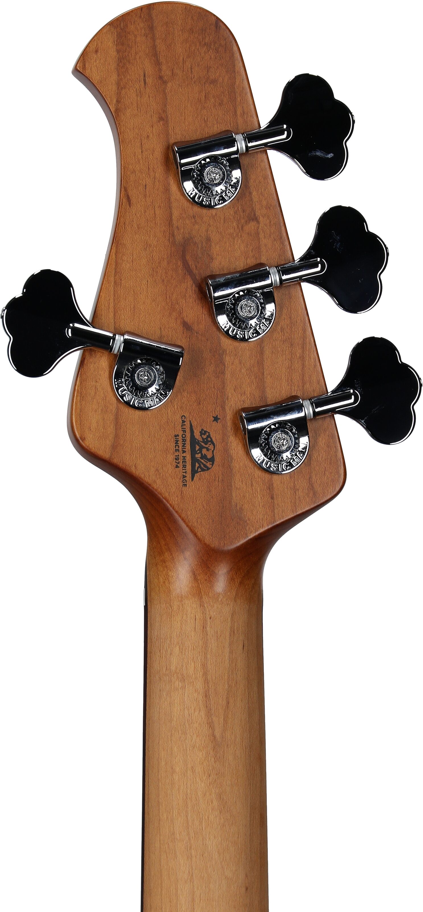 Ernie Ball Music Man StingRay Special Electric Bass (with Mono Case), Pacific Blue, Headstock Straight Back