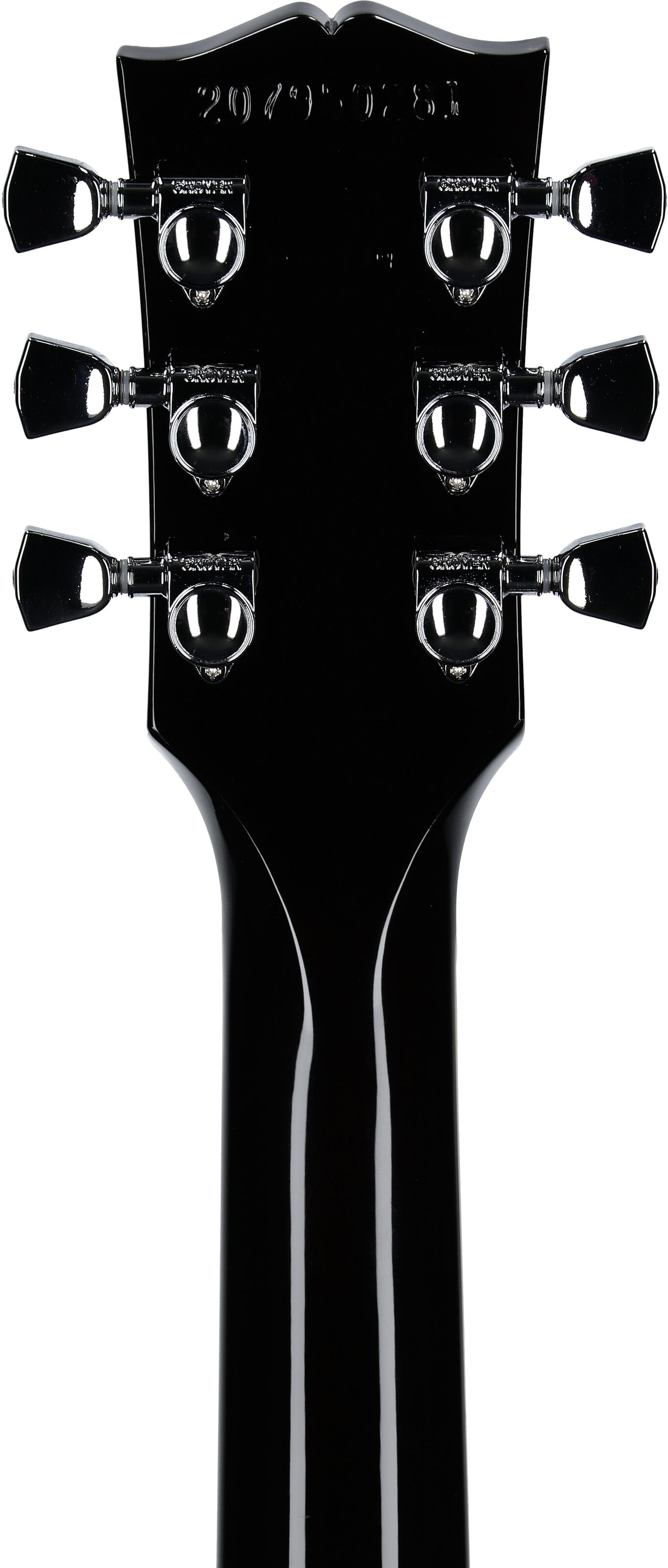 Gibson Exclusive Les Paul Studio Session Electric Guitar (with Soft Case), Smokehouse, Headstock Straight Back