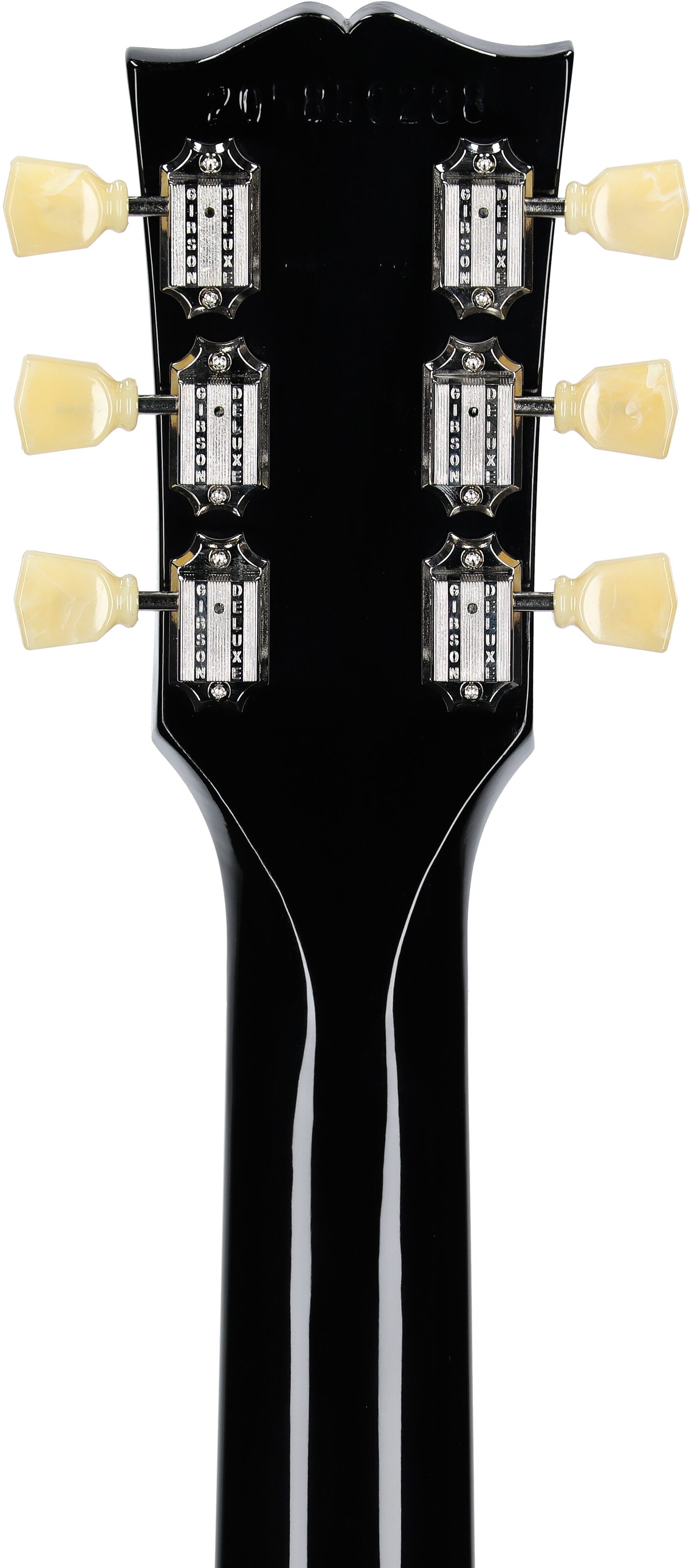 Gibson Les Paul Studio Electric Guitar (with Soft Case), Smokehouse Burst, Headstock Straight Back