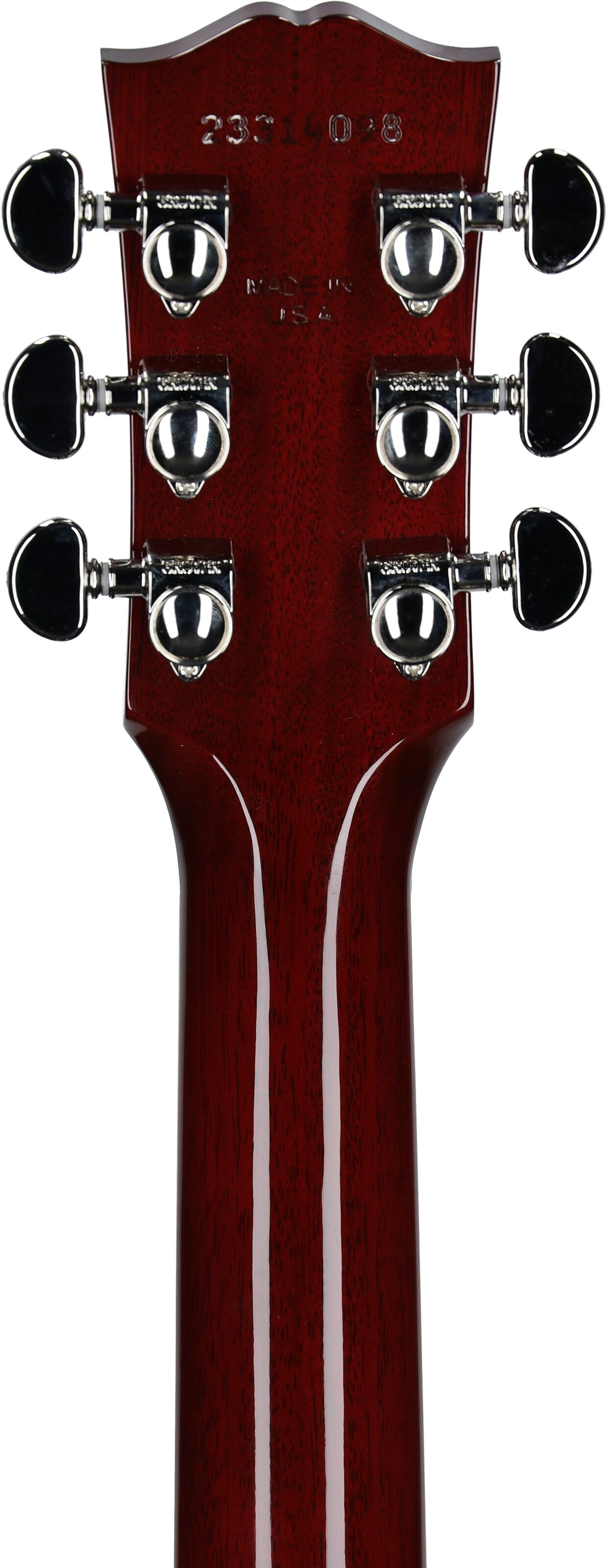 Gibson Limited Edition Hummingbird Standard Acoustic-Electric Guitar (with Case), Wine Red, Headstock Straight Back