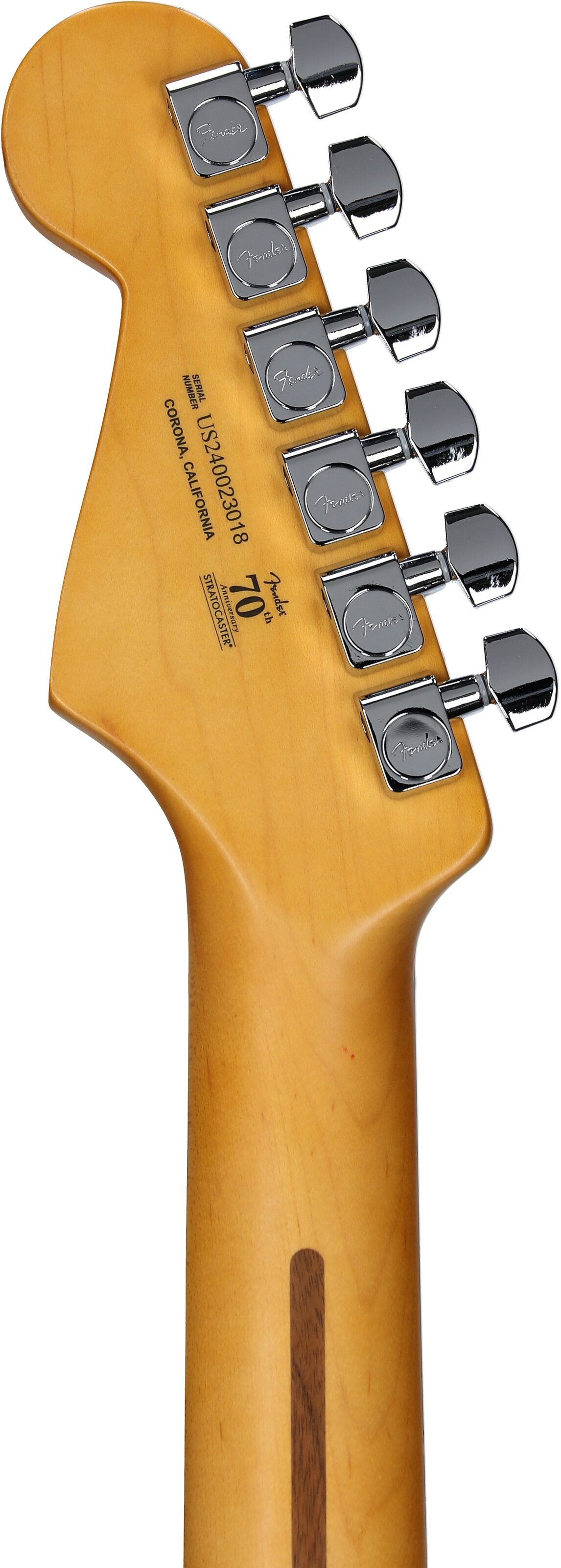 Fender Limited Edition American Professional II Stratocaster Thinline Electric Guitar (with Case), White Blonde, Headstock Straight Back