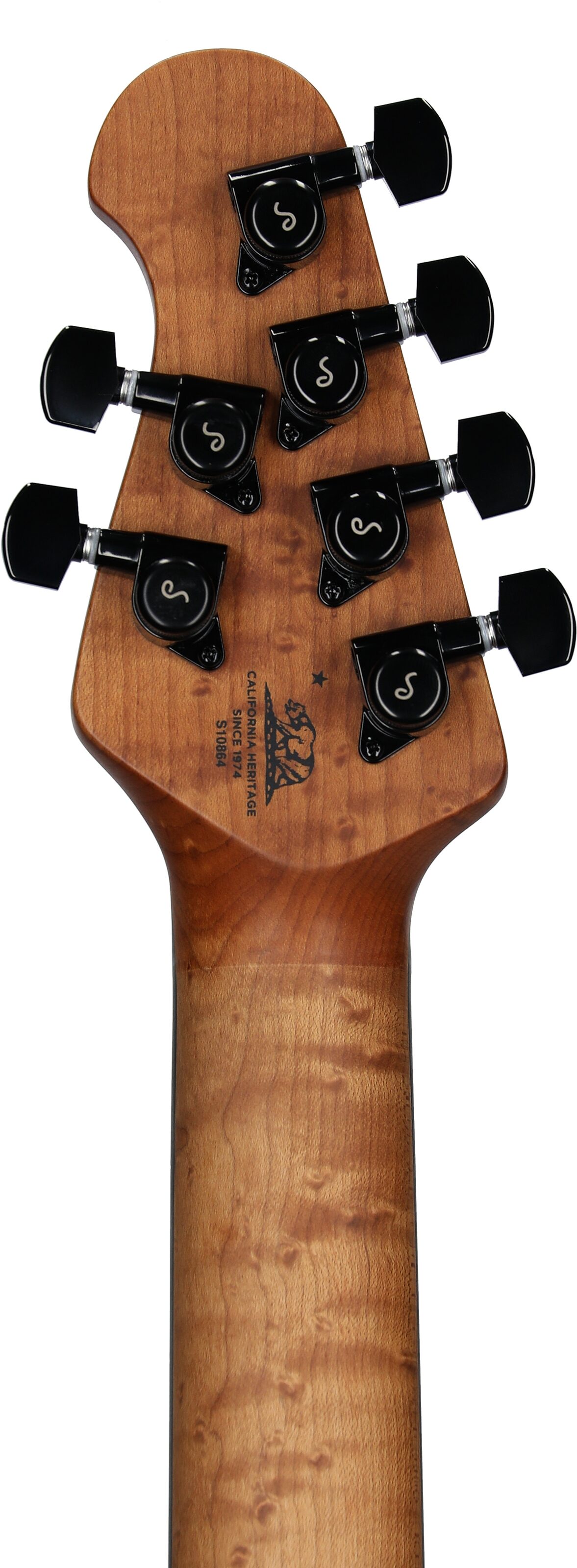Ernie Ball Music Man Jason Richardson Cutlass HT Electric Guitar, (with Gig Bag), Kokiri Forest Green, Headstock Straight Back