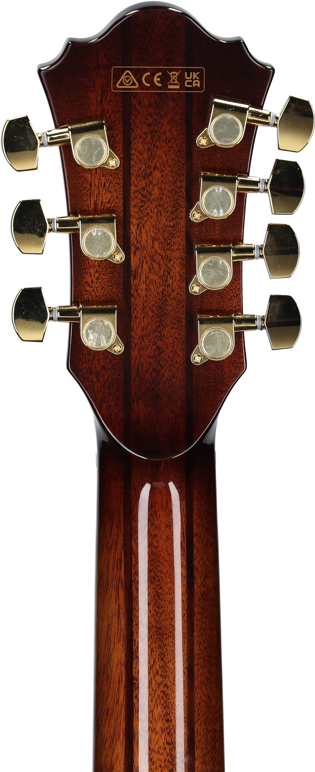 Ibanez AE3007FMH Acoustic-Electric Guitar, Tobacco Edge Burst, Headstock Straight Back