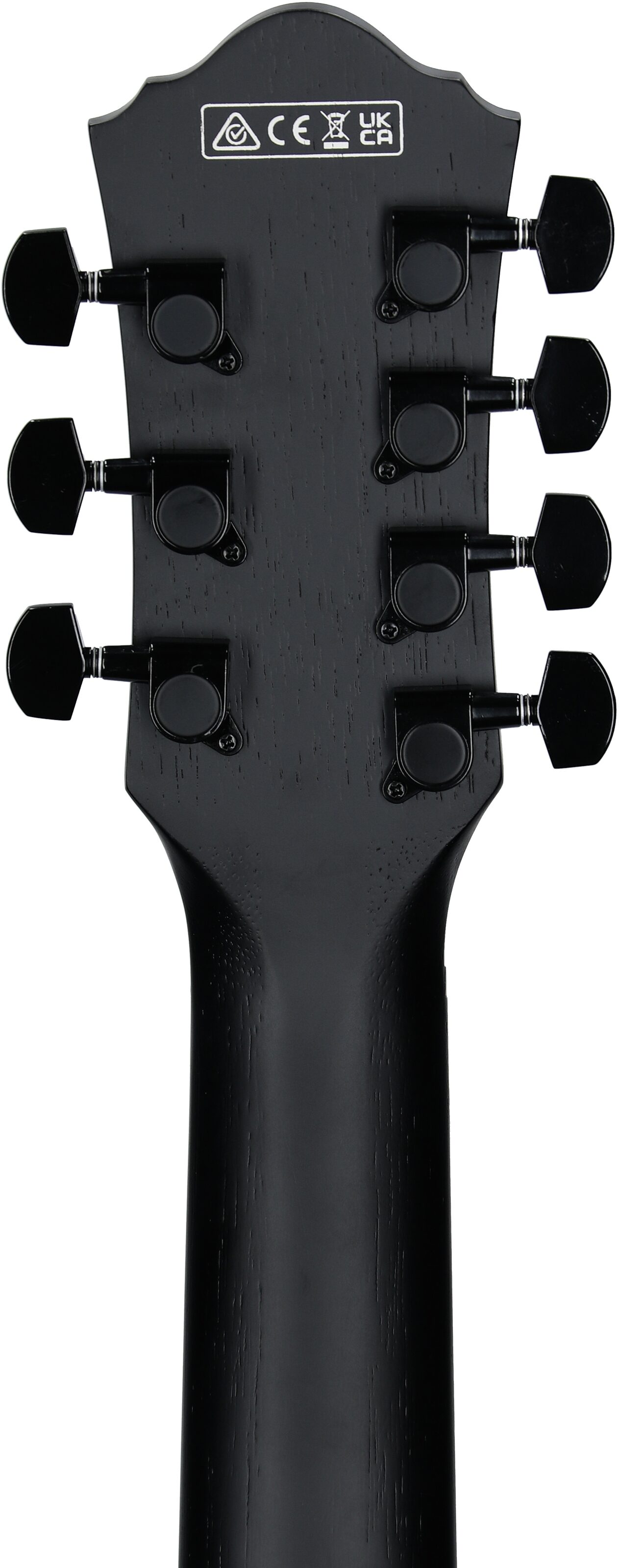 Ibanez AEG721 Acoustic-Electric Guitar, Black Out, Headstock Straight Back