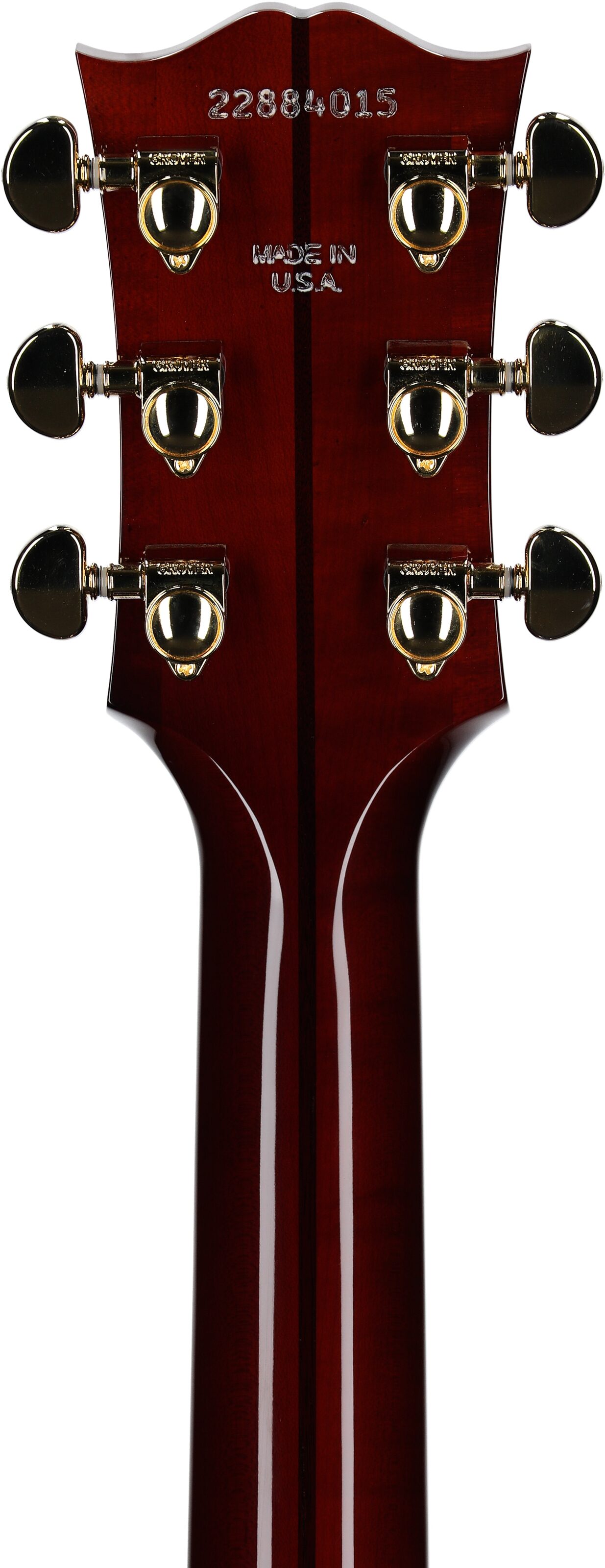 Gibson SJ-200 Standard Maple Jumbo Acoustic-Electric Guitar (with Case), Autumnburst, Headstock Straight Back