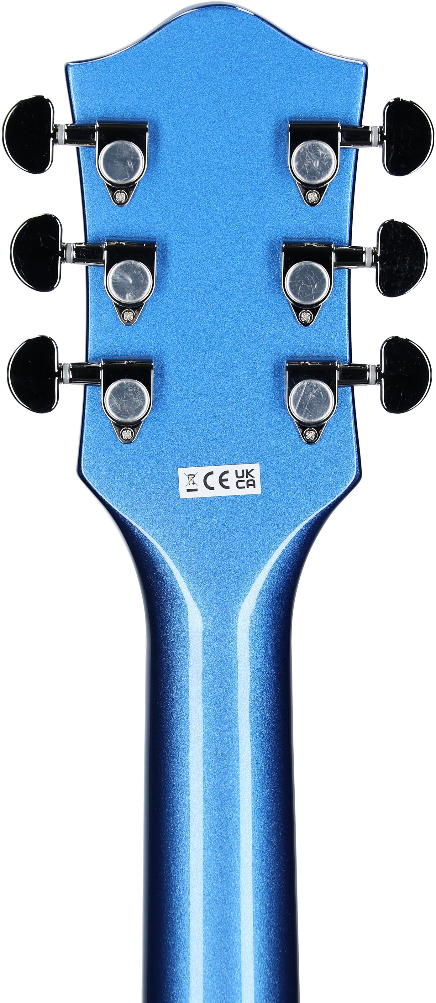 Gretsch G2420T Streamliner HB Electric Guitar with Bigsby Tremolo, Fairlane Blue, Headstock Straight Back