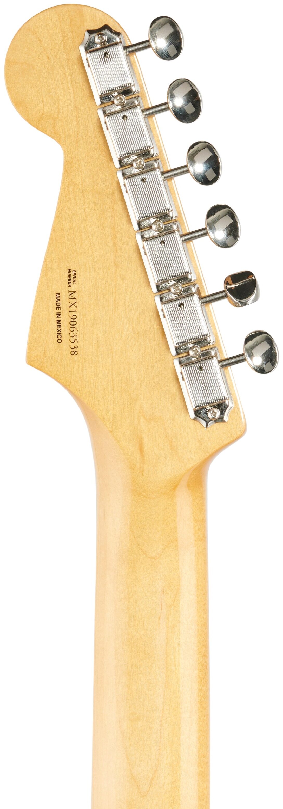 Fender Vintera '60s Stratocaster Electric Guitar, Pau Ferro (with Gig Bag), Ice Blue Metallic, Headstock Straight Back