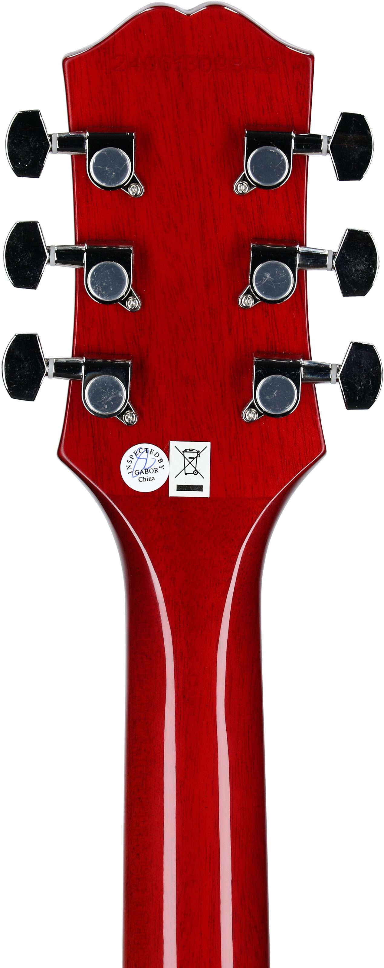 Epiphone Les Paul Tribute Electric Guitar, Heritage Cherry Sunburst, Headstock Straight Back