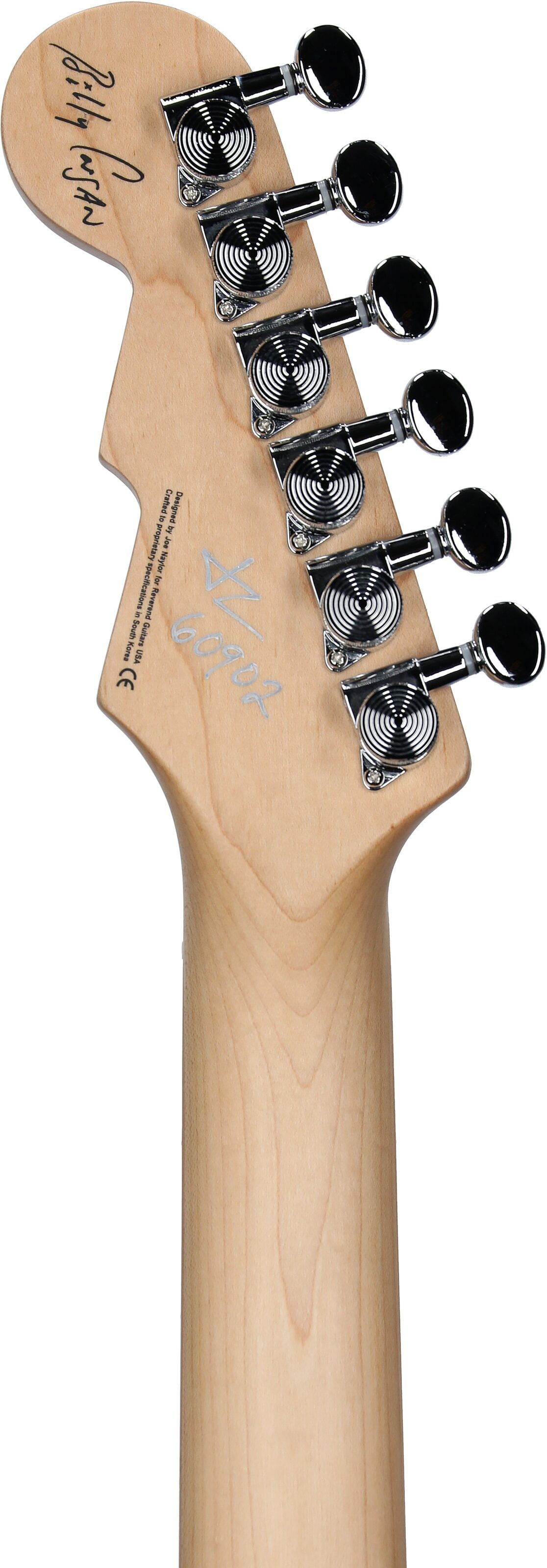 Reverend Billy Corgan Z-One Electric Guitar, Orchid Purple, Headstock Straight Back
