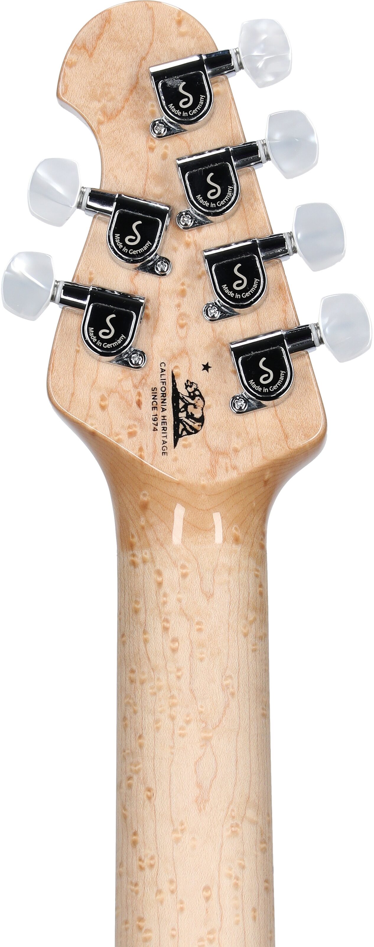 Ernie Ball Music Man BFR Double Trouble Axis Electric Guitar (with Case), Headstock Straight Back