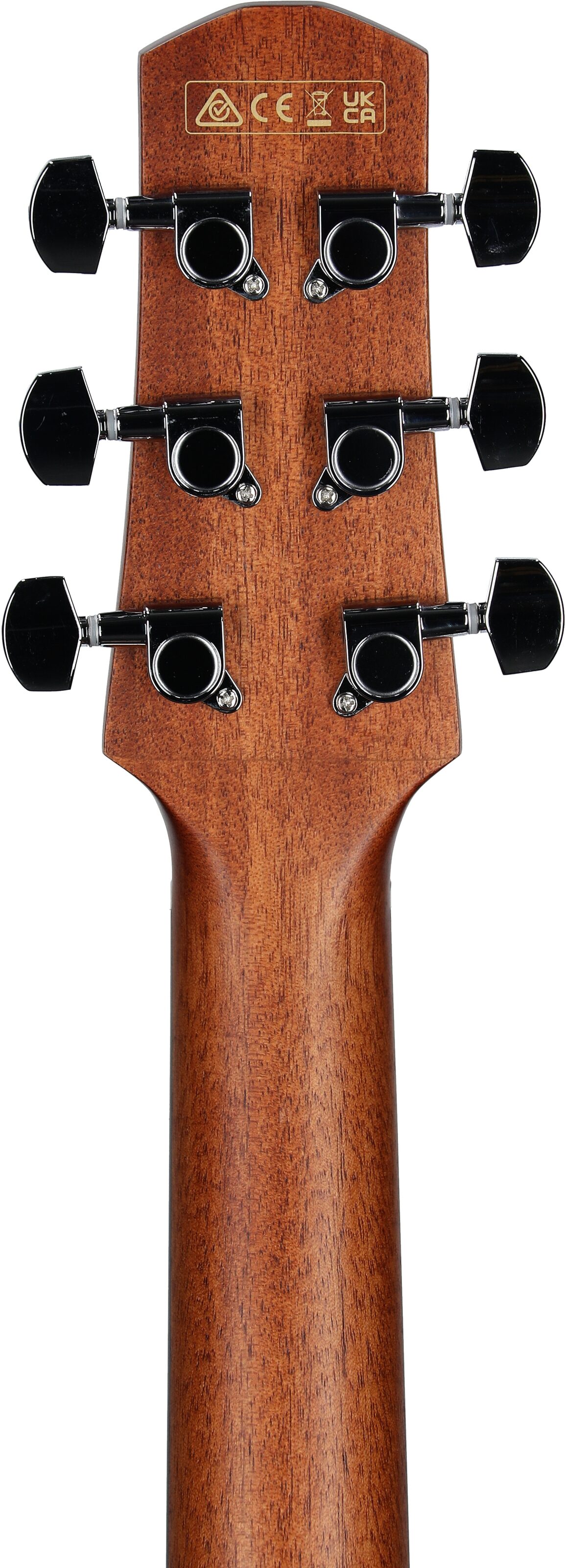 Ibanez AAM50CE Advanced Acoustic-Electric Guitar, Coral Red Burst, Headstock Straight Back