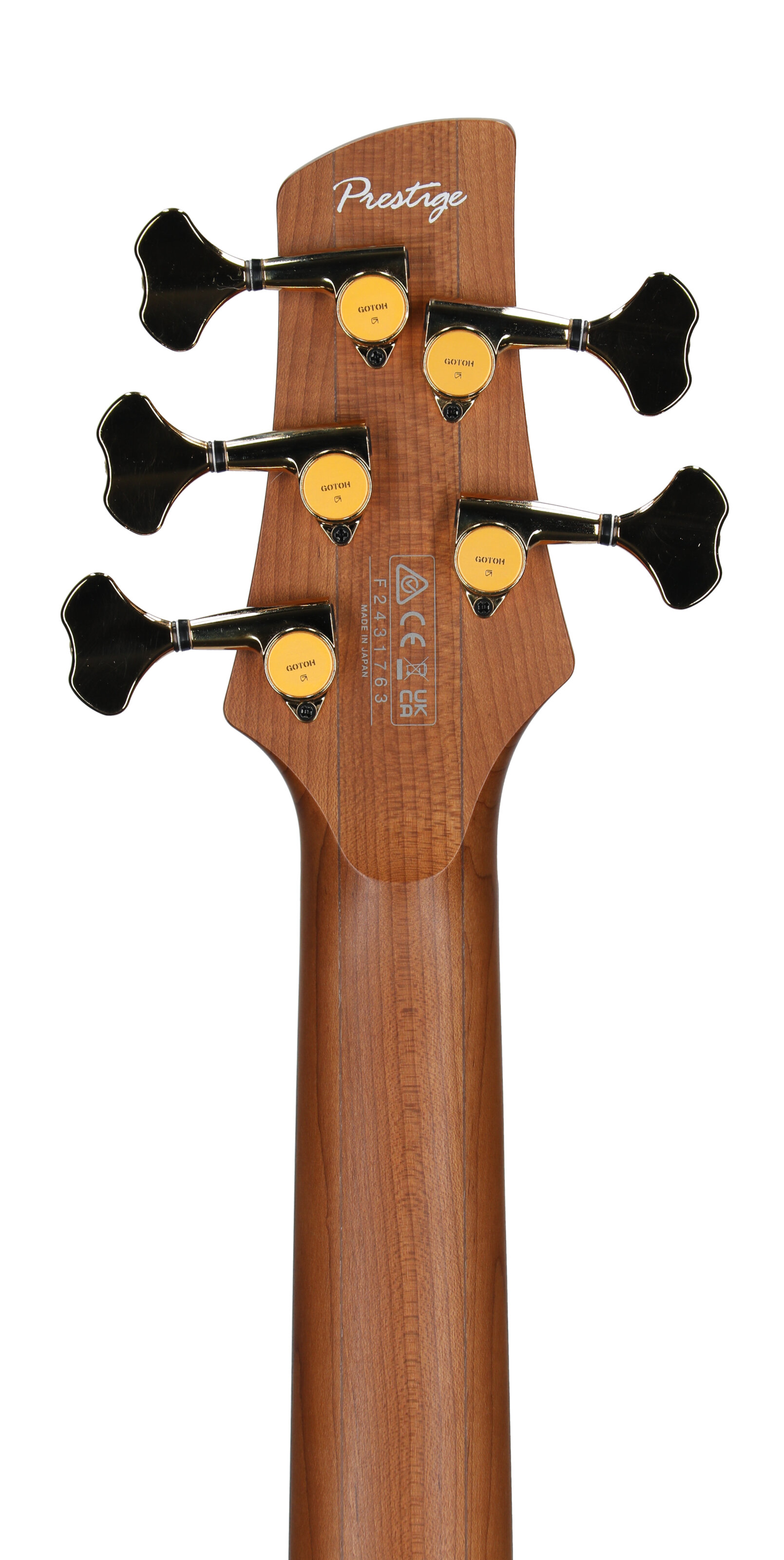 Ibanez SR3505 Prestige Electric Bass, 5-String (with Case), Black, Headstock Straight Back