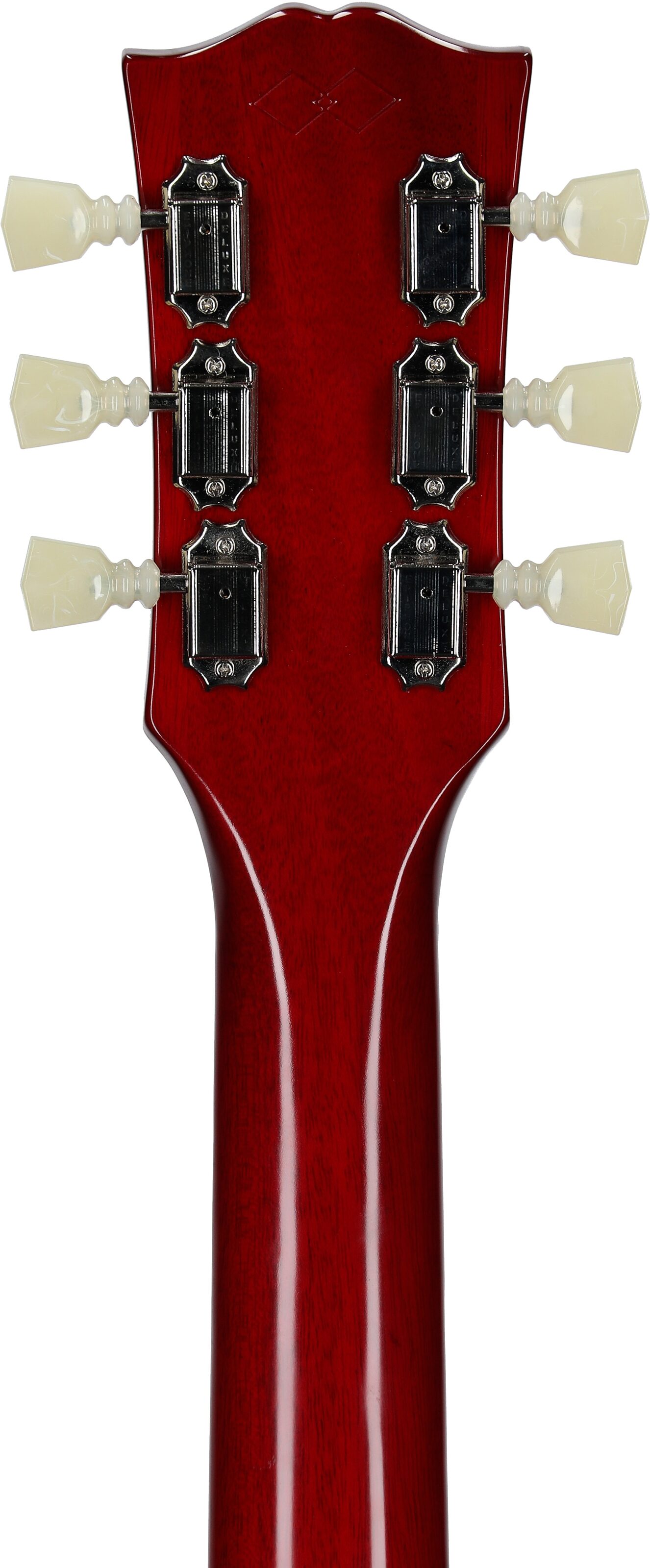 Epiphone Inspired by Gibson Custom 1962 ES-335 Reissue Electric Guitar (with Case), '60s Cherry, Headstock Straight Back