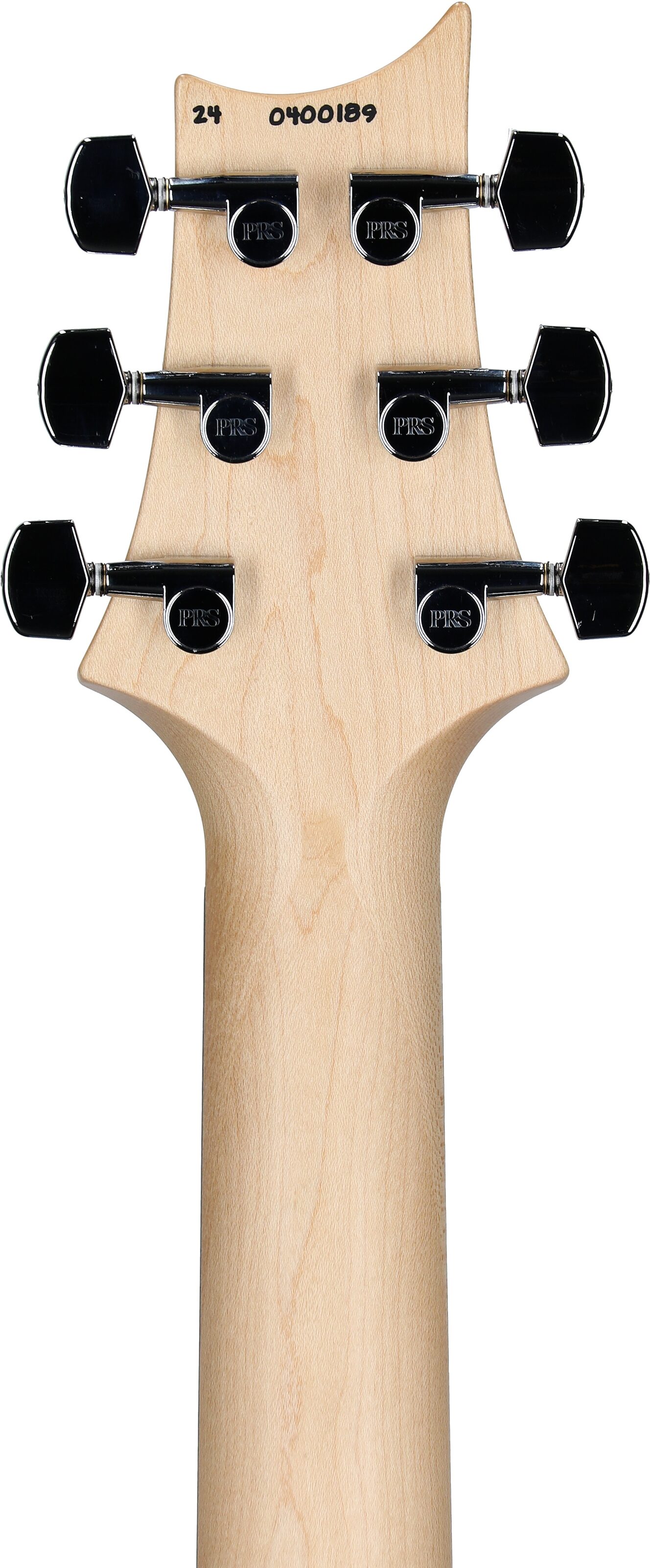 PRS Paul Reed Smith CE 24-08 Swamp Ash Electric Guitar (with Gig Bag), Pearl White, Headstock Straight Back