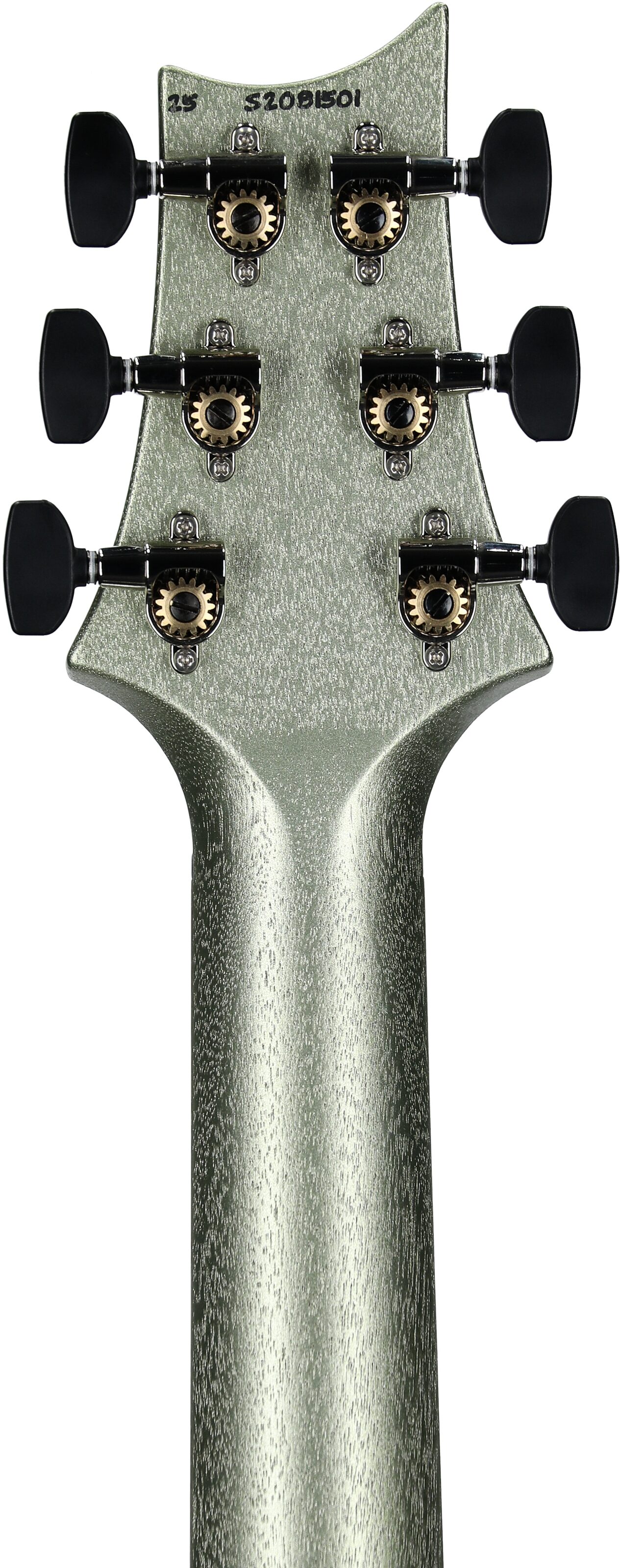 PRS Paul Reed Smith S2 Vela Semi-Hollowbody Electric Guitrar, Mavis Mint Metallic, Headstock Straight Back