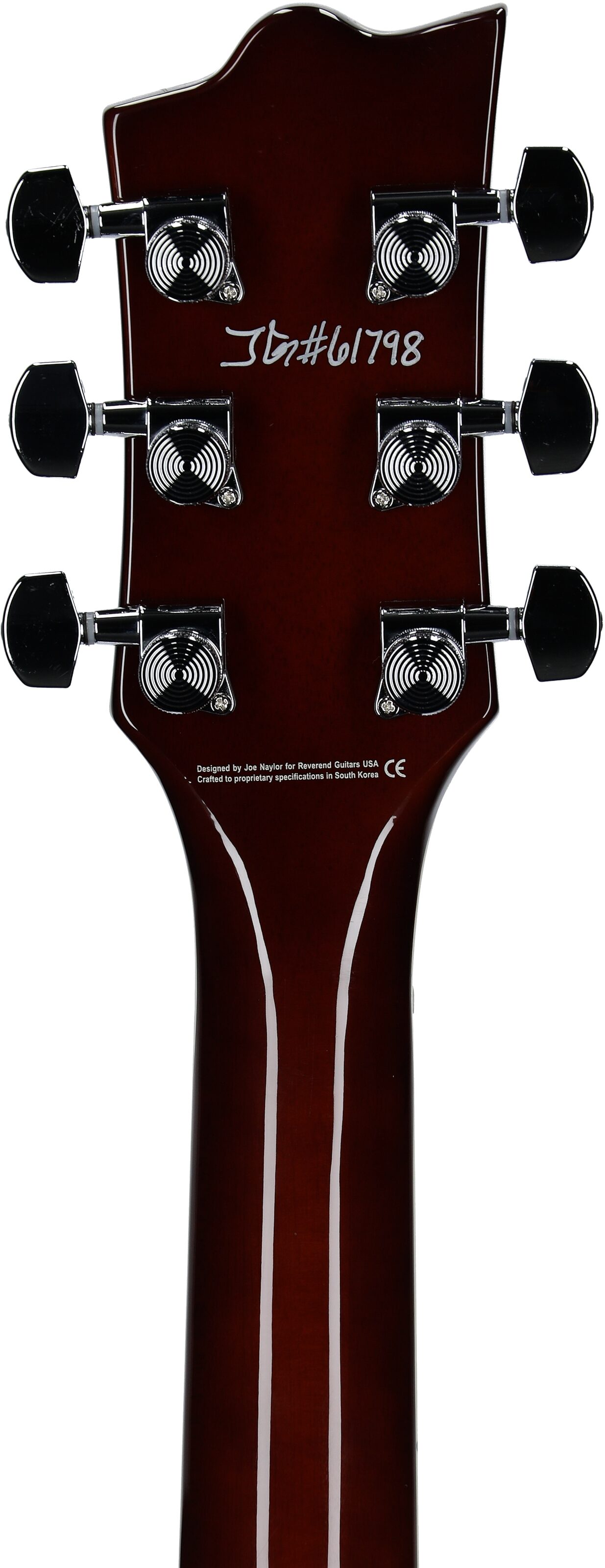 Reverend Roundhouse Electric Guitar, Violin Brown, Headstock Straight Back