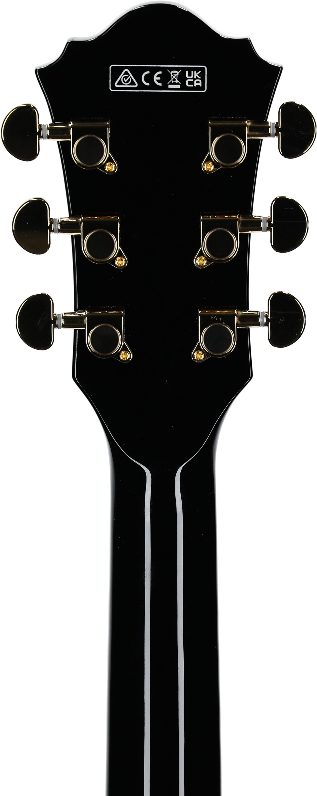 Ibanez AS93SP Artcore Expressionist Electric Guitar, Black, Headstock Straight Back