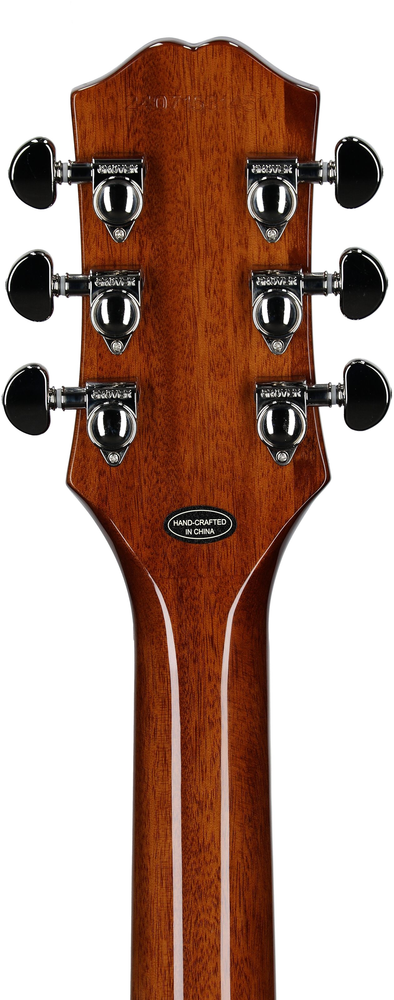 Epiphone Inspired by Gibson Les Paul Standard '60s Electric Guitar (with Gig Bag), Silver Mist, Headstock Straight Back