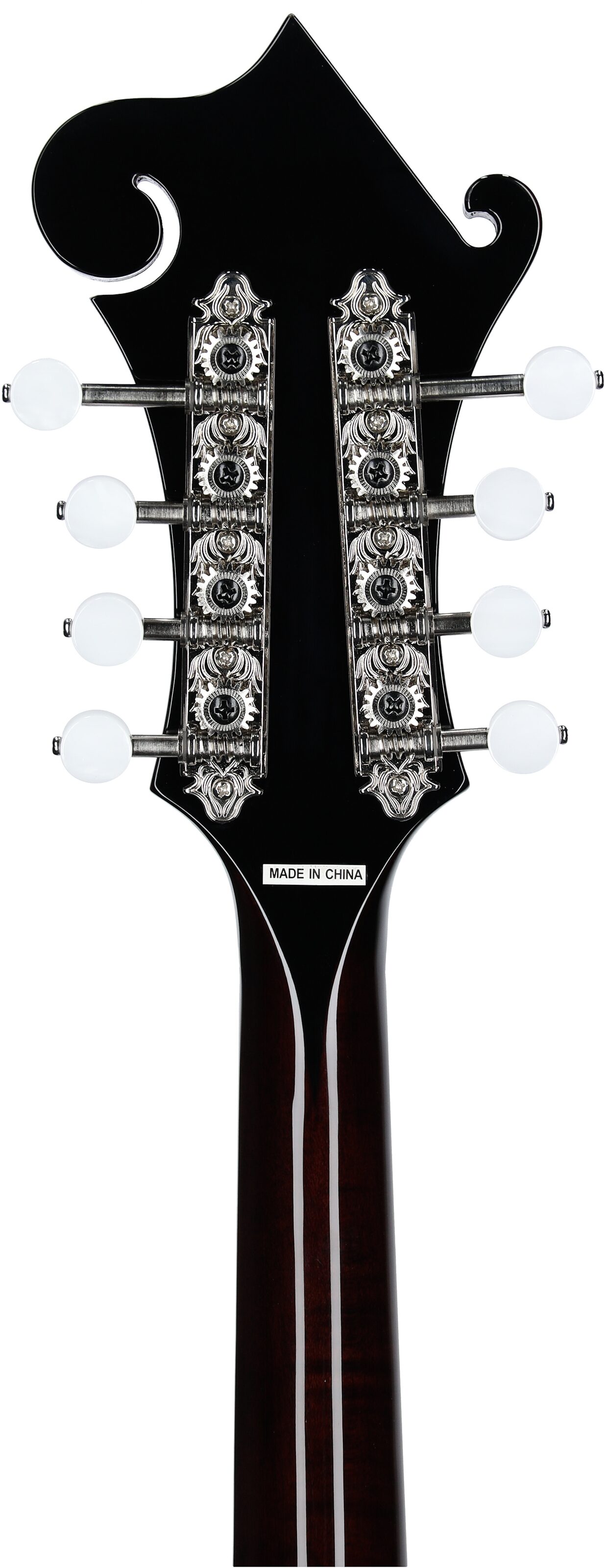 Epiphone F-5G Mandolin (with Case), Cremona Sunburst, Headstock Straight Back
