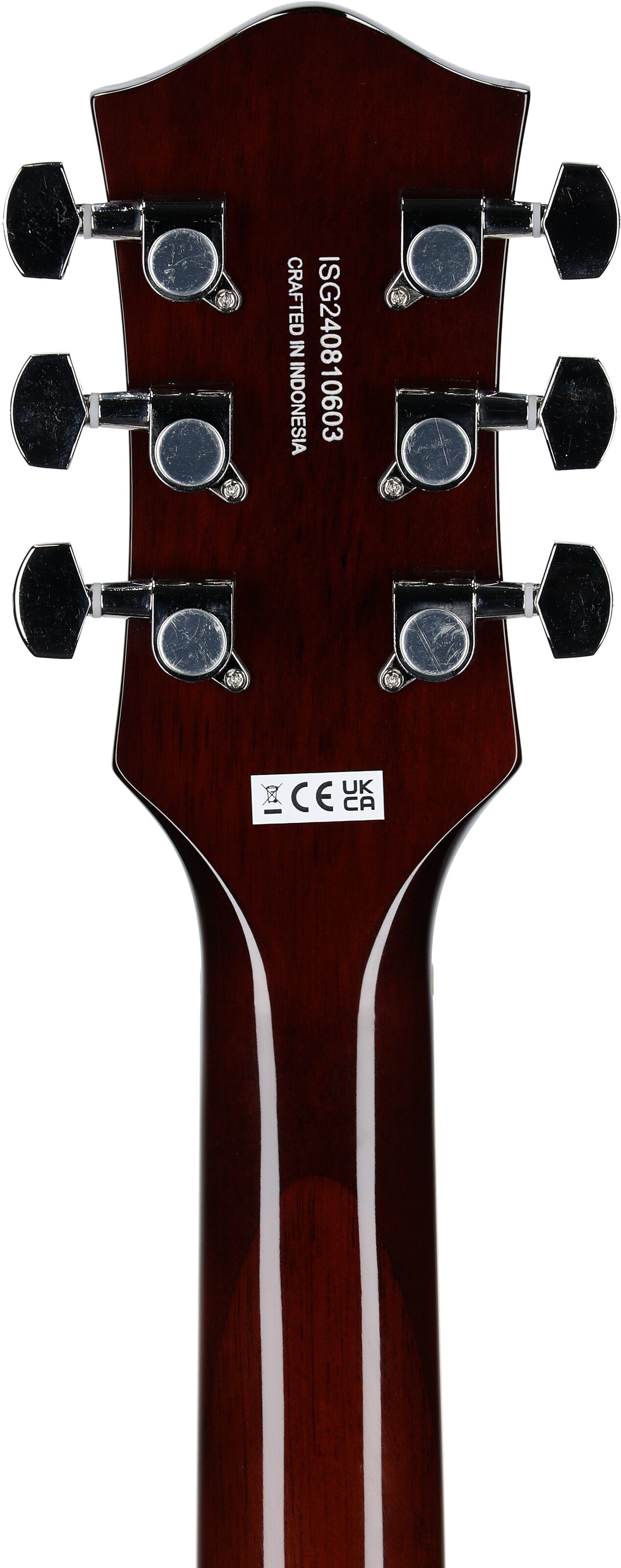 Gretsch Streamliner Jet Club Electric Guitar, Dark Denim, Headstock Straight Back