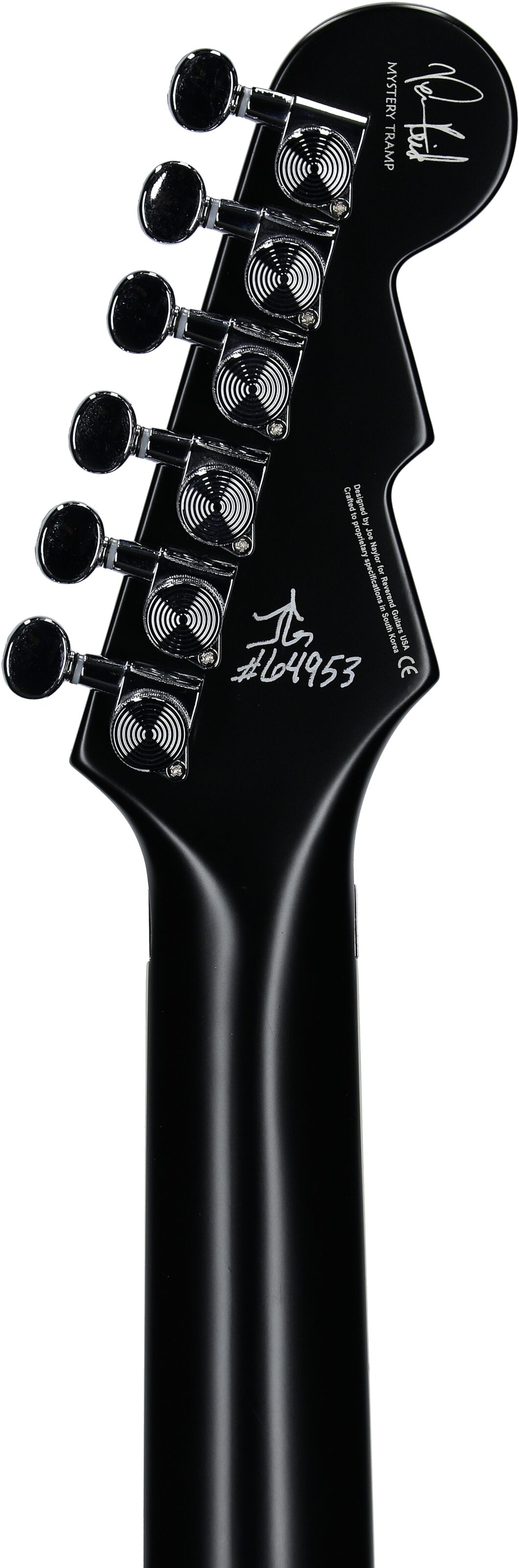 Reverend Vernon Reid Signature Totem Electric Guitar, Mystery Tramp, Headstock Straight Back