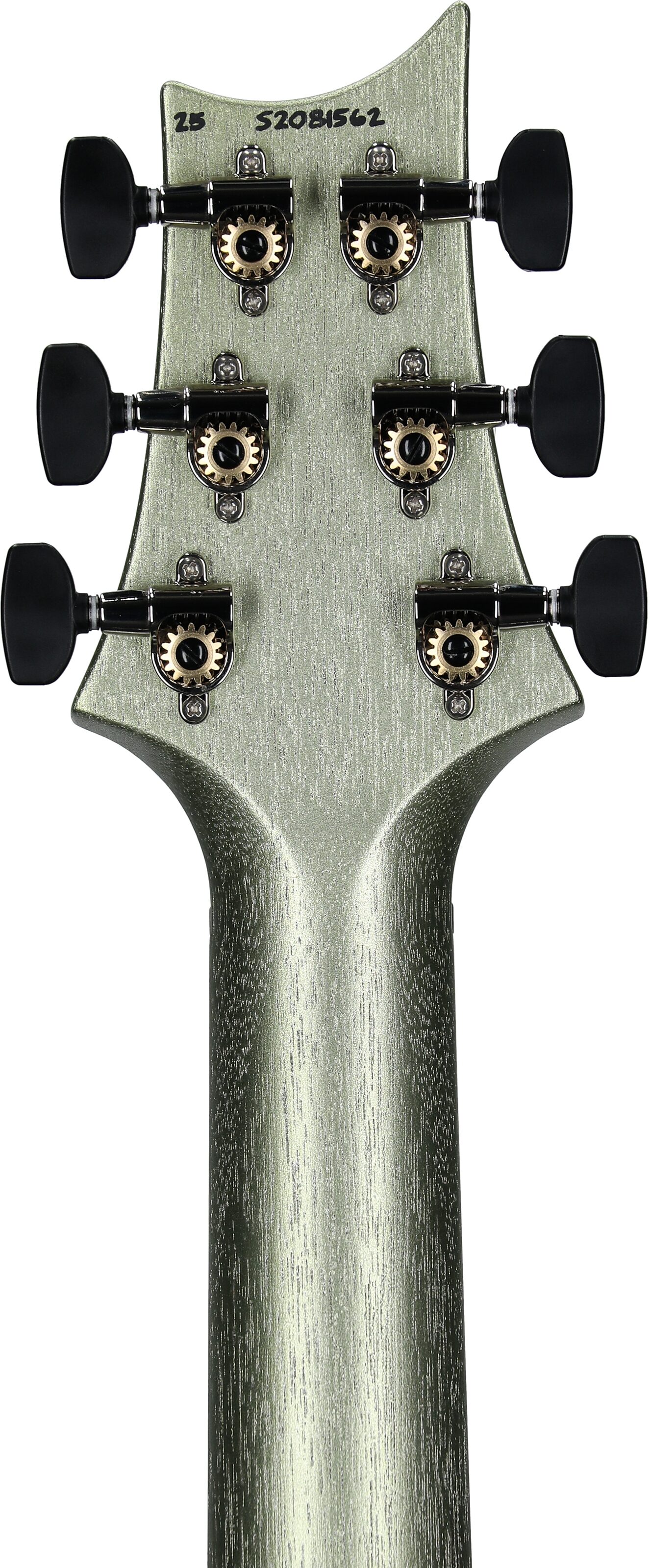 PRS Paul Reed Smith S2 Vela Satin Electric Guitar (with Gig Bag), Mavis Mint Metallic, Headstock Straight Back