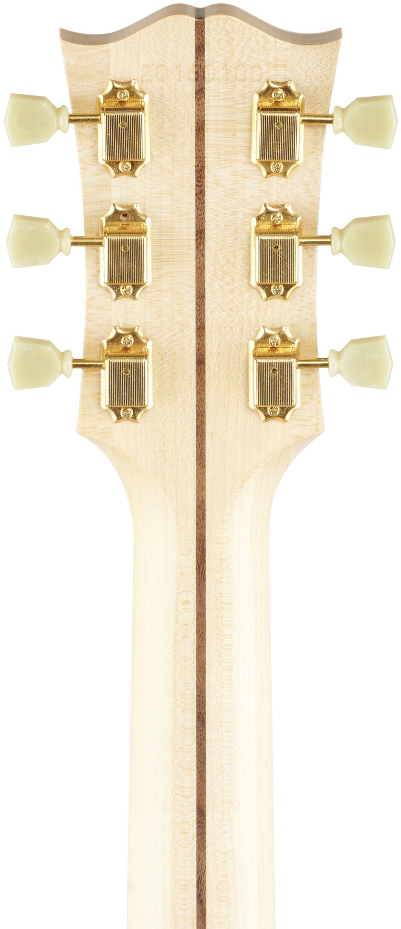 Gibson SJ-200 Original Jumbo Acoustic-Electric Guitar (with Case), Antique Natural, Headstock Straight Back