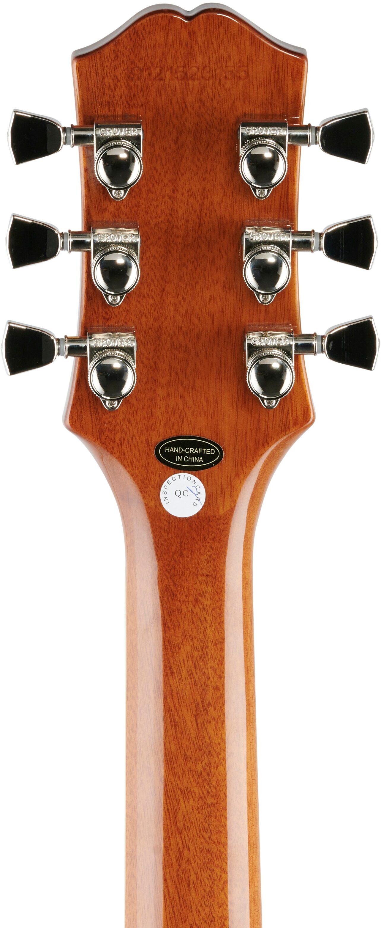 Epiphone Les Paul Modern Electric Guitar, Sparkling Burgundy, Headstock Straight Back