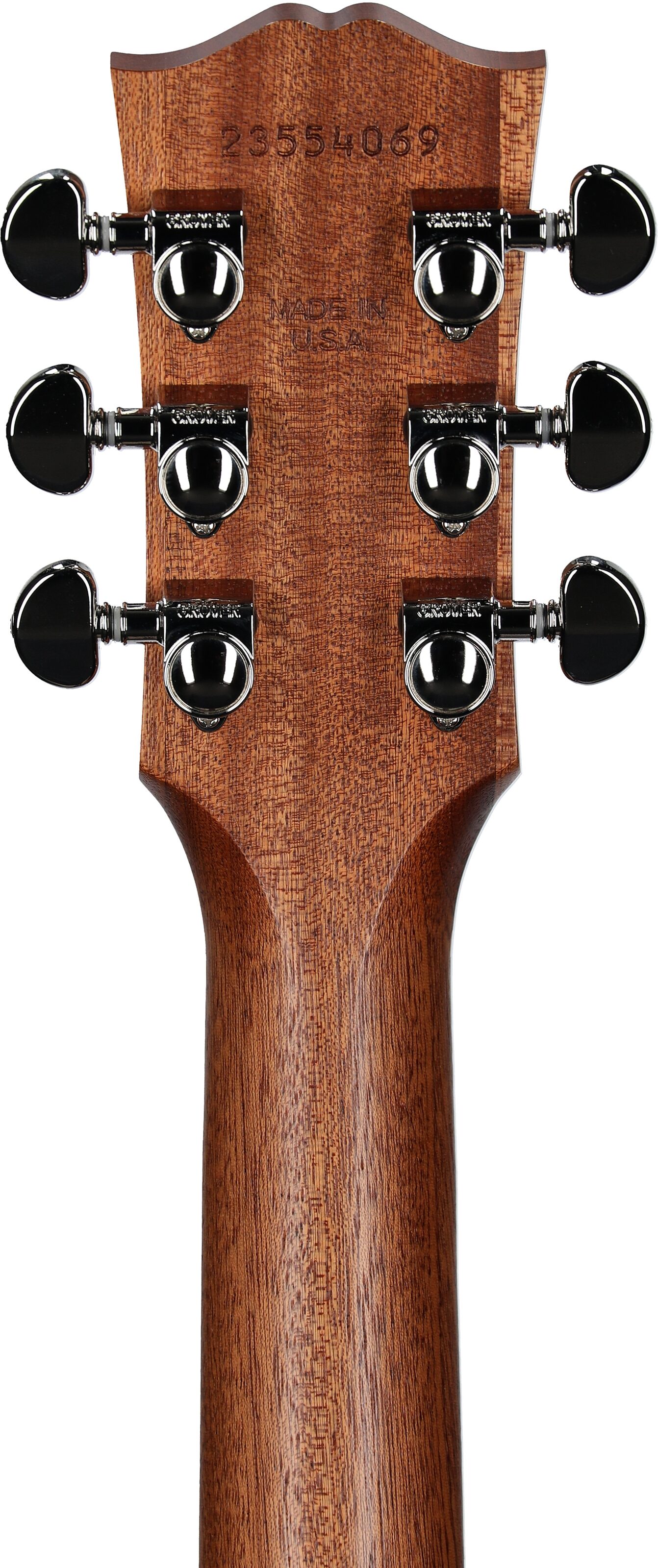 Gibson Hummingbird Studio Walnut Acoustic-Electric Guitar (with Case), Satin Walnut Burst, Headstock Straight Back