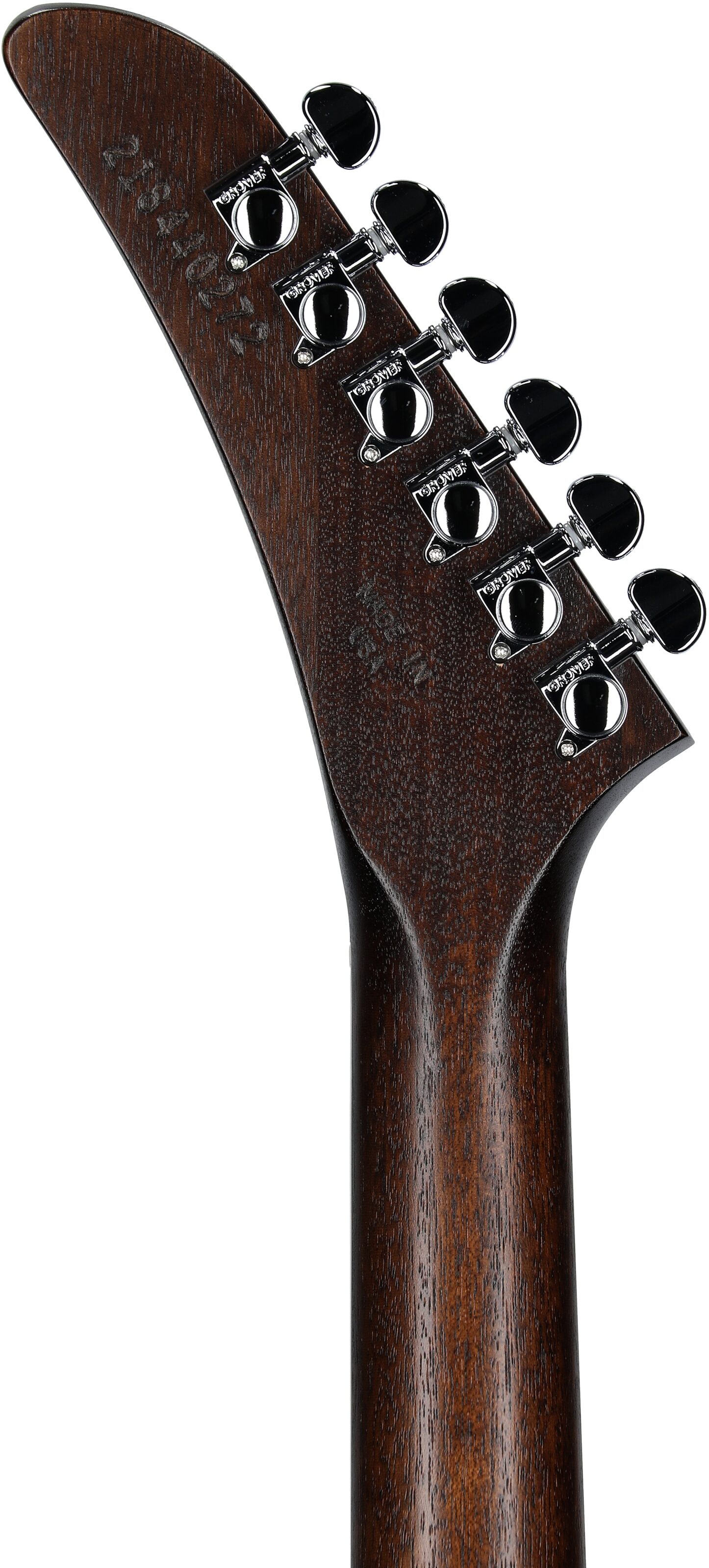 Gibson Victory Electric Guitar (with Case), Dark Walnut Satin, Headstock Straight Back