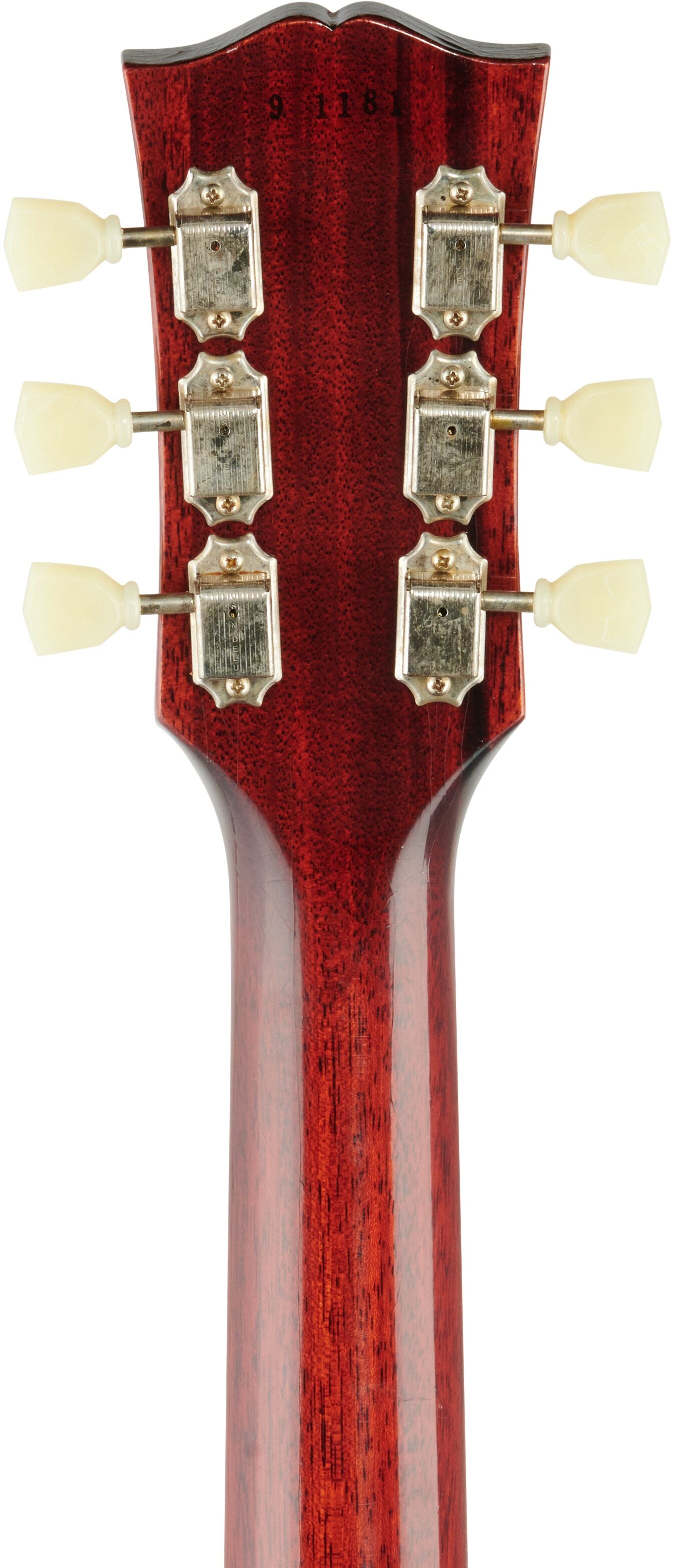 Gibson Custom 1959 Les Paul Standard Murphy Lab Ultra Light Aged Electric Guitar (with Case), Southern Fade, Headstock Straight Back
