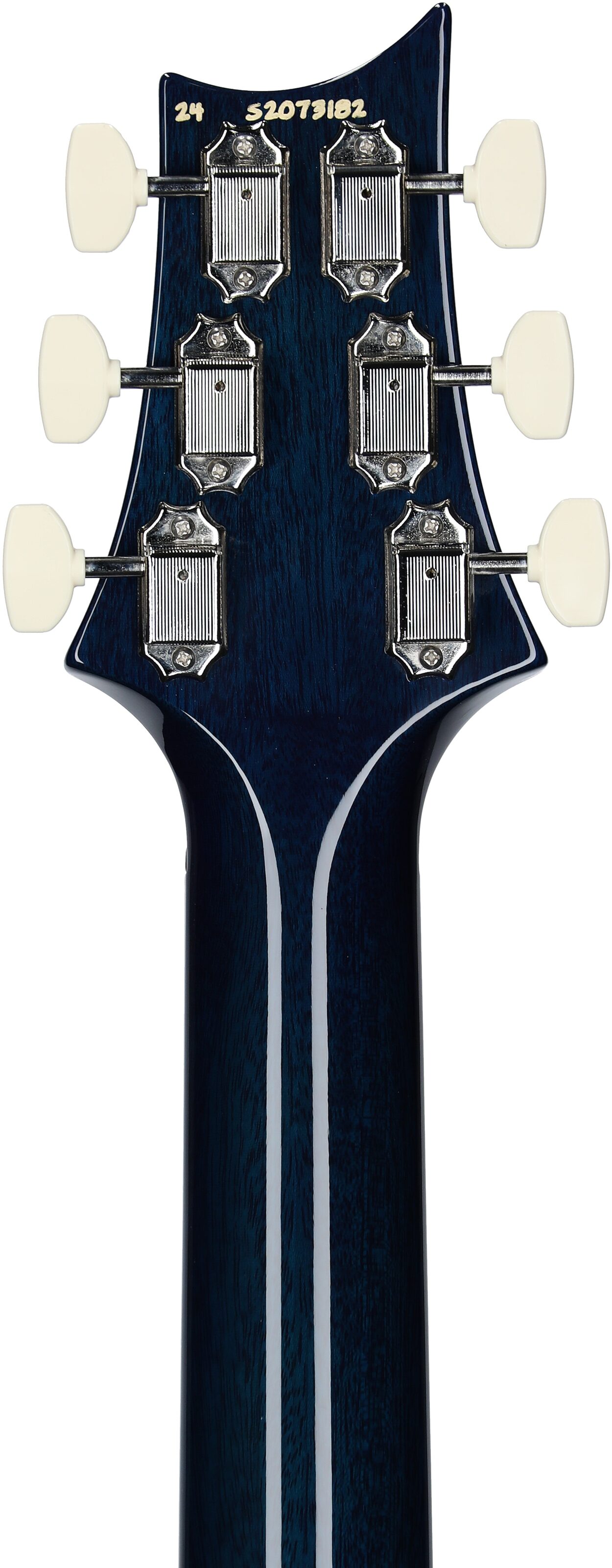 PRS Paul Reed Smith S2 McCarty 594 Singlecut Quilt Electric Guitar (with Gig Bag), Blue Matteo, Headstock Straight Back