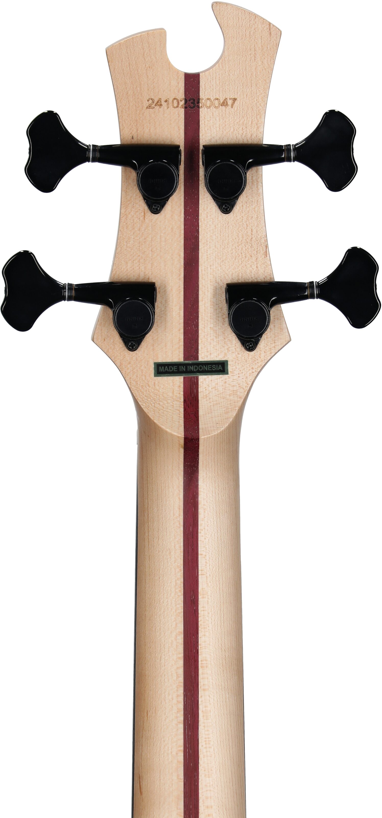 Tobias Growler IV Premium Electric Bass (with Gig Bag), Satin Natural, Headstock Straight Back