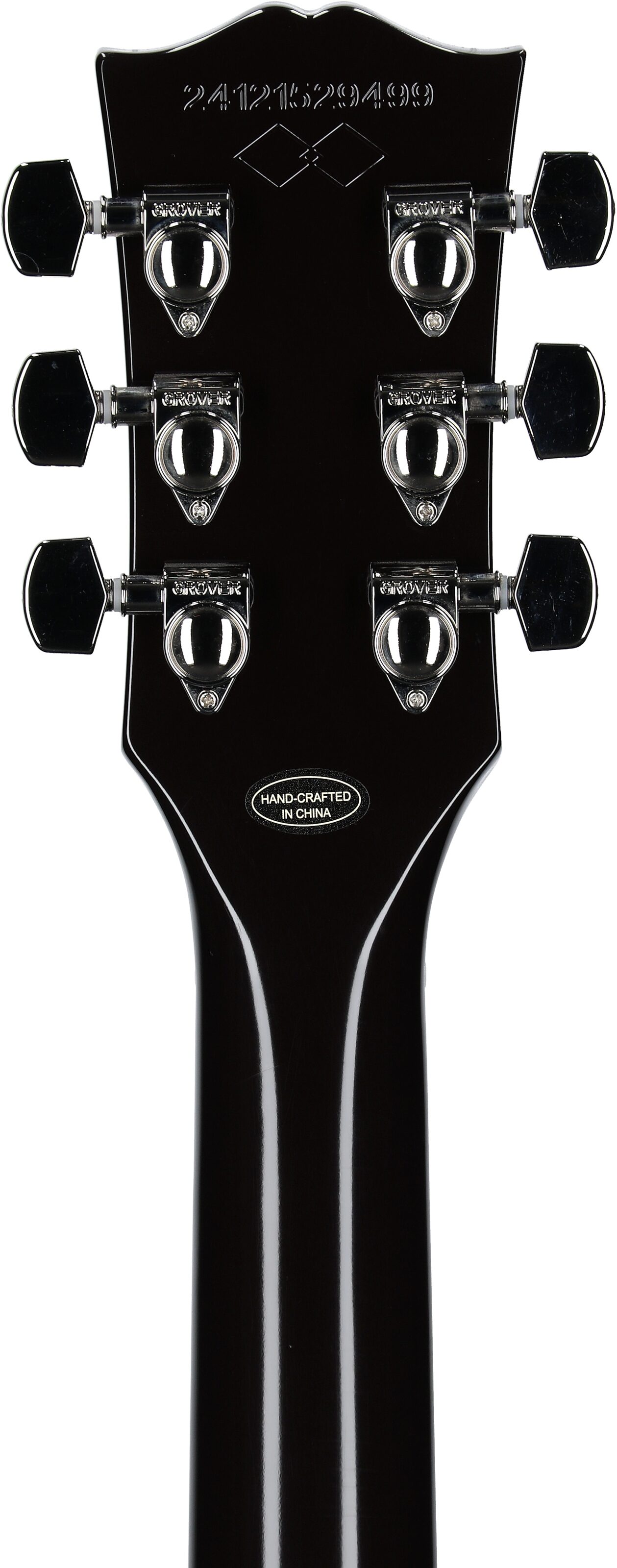 Epiphone Inspired by Gibson Custom Jeff Beck 1954 Les Paul Electric Guitar (with Case), Oxblood, Headstock Straight Back