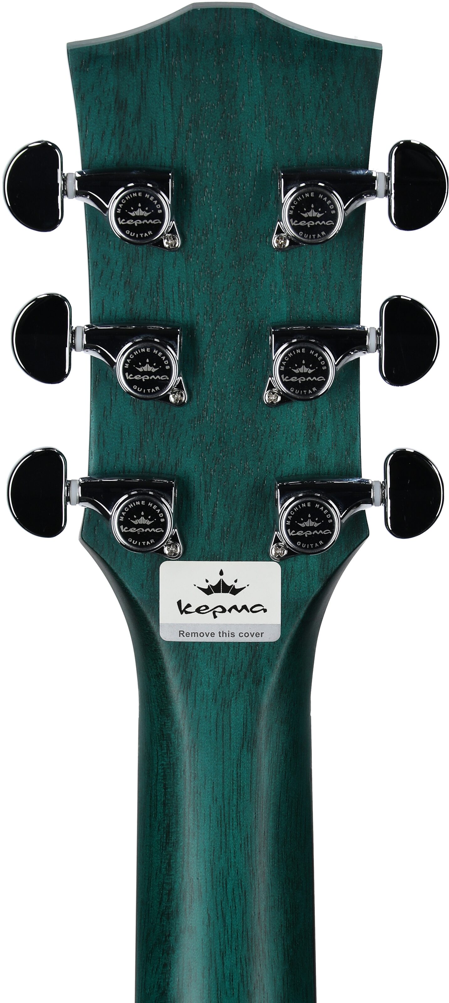 Kepma K3 Series D3-130 Acoustic-Electric Guitar, Trans Blue Matte, with AcoustiFex K-10 Pickup, Headstock Straight Back