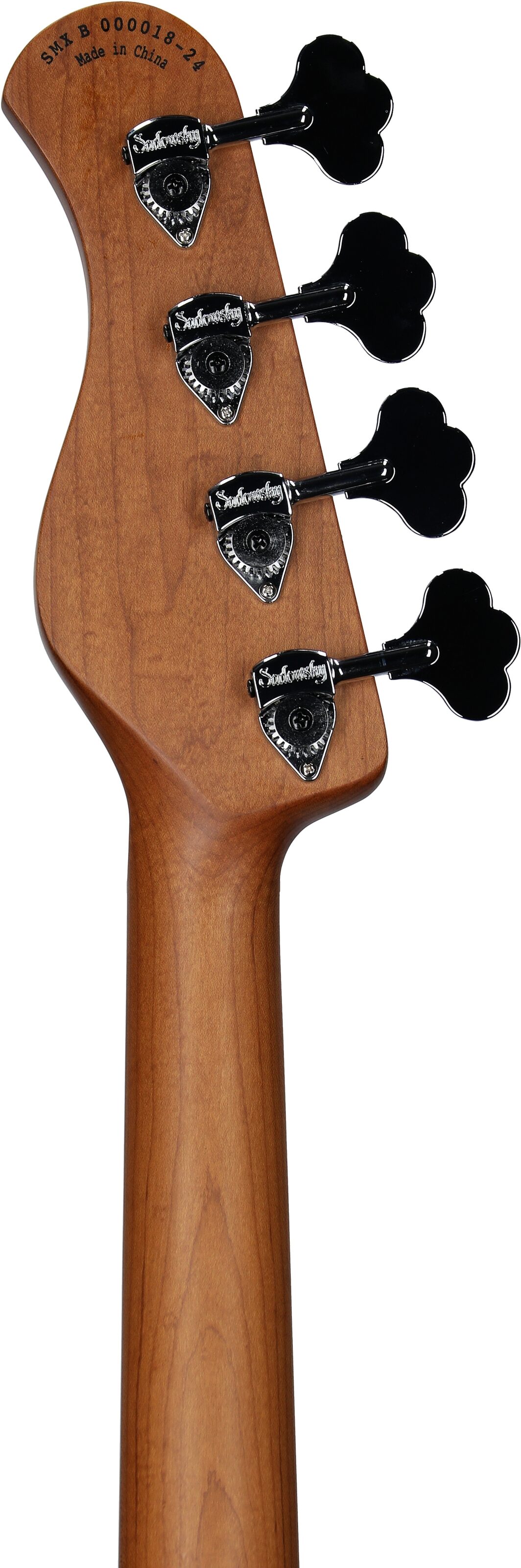 Sadowsky MetroExpress 21-Fret P/J Electric Bass, Maple Fingerboard (with Gig Bag), Black, Headstock Straight Back